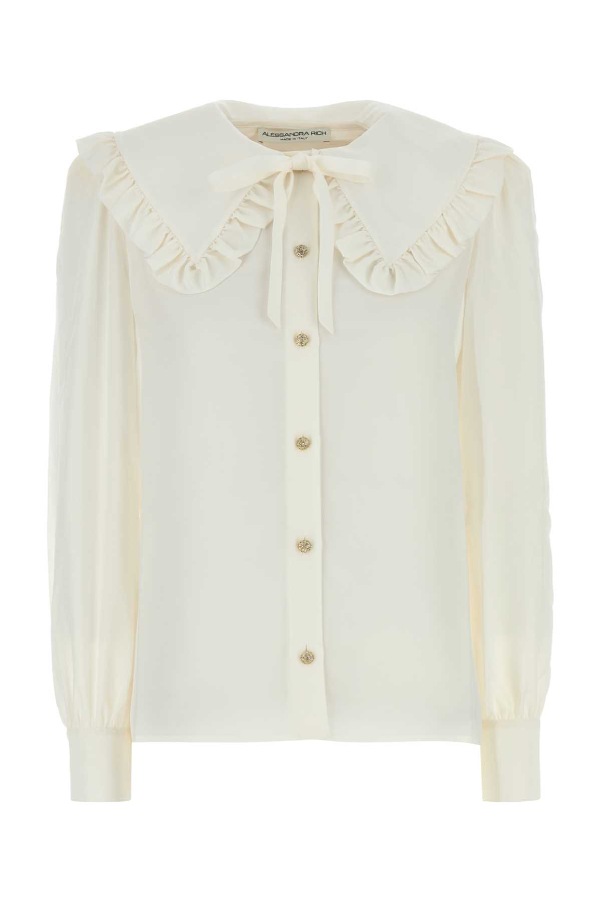 White silk shirt FABX2975F30570822 (ALESSANDRA RICH / シャツ・ブラウス ) | ALESSANDRA RICH (アレッサンドラ リッチ)