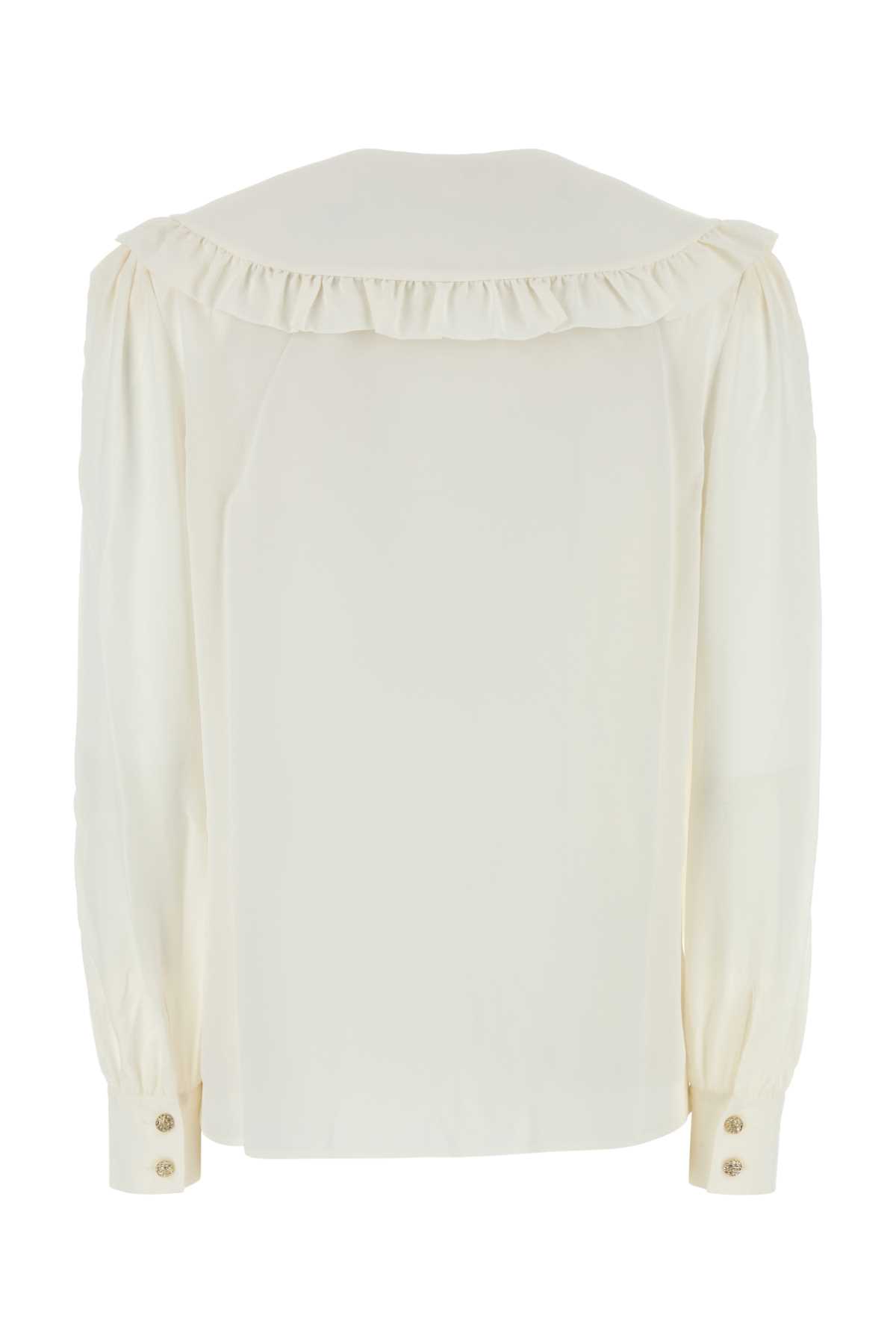 White silk shirt FABX2975F30570822 (ALESSANDRA RICH / シャツ・ブラウス ) | ALESSANDRA RICH (アレッサンドラ リッチ)(1)
