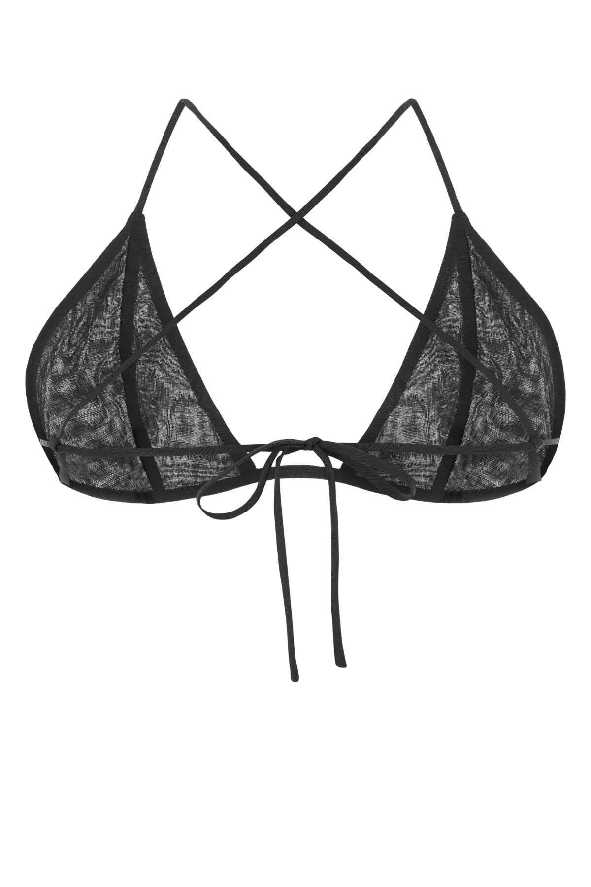Black wool blend triangle bra A140121250555 (PHILOSOPHY / アンダーウェア ) | PHILOSOPHY (フィロソフィ)(1)