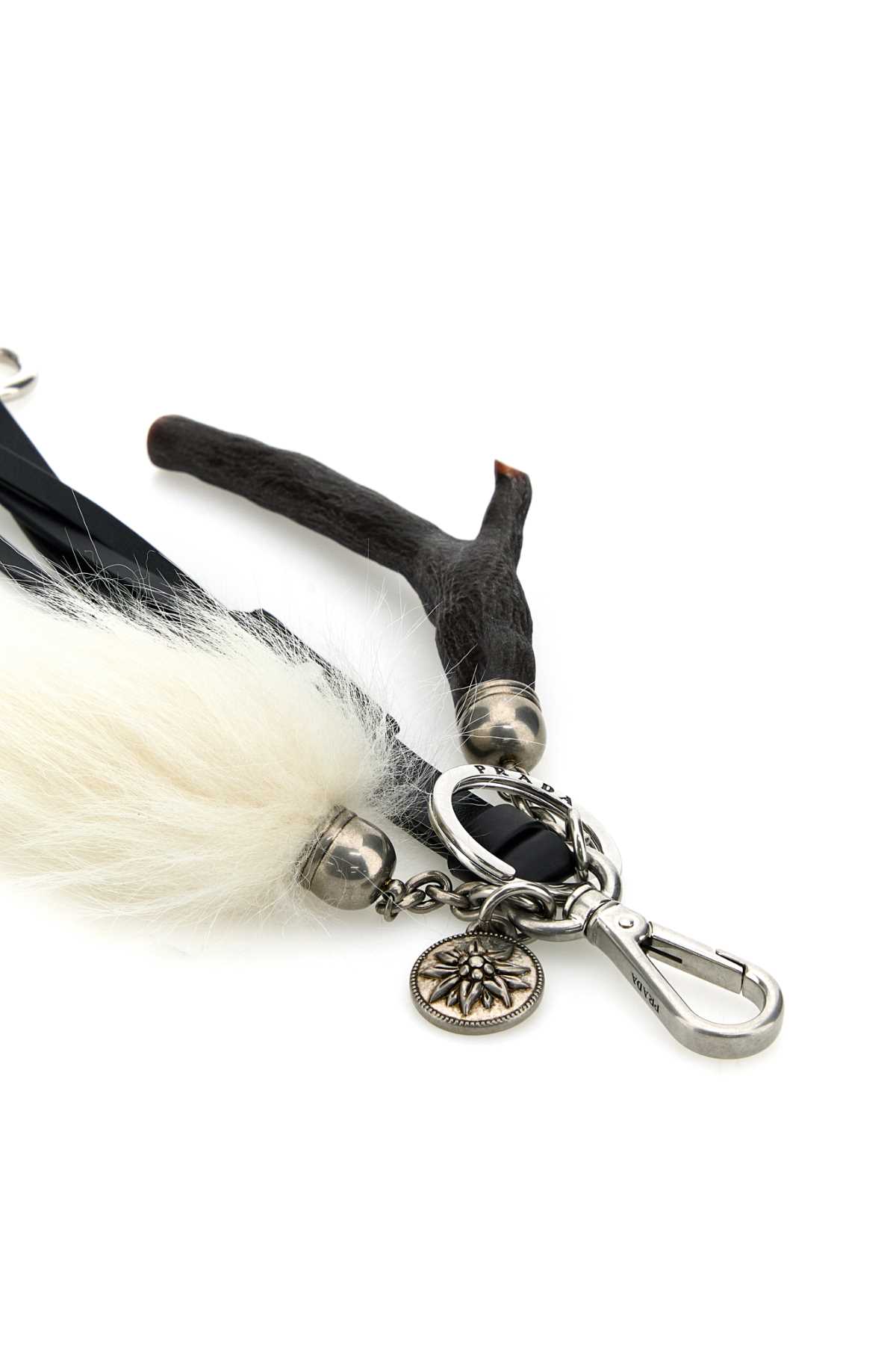 Black leather key ring 1TT2532HIPF0009 (Prada / キーリング・キーケース ) | Prada (プラダ)(2)