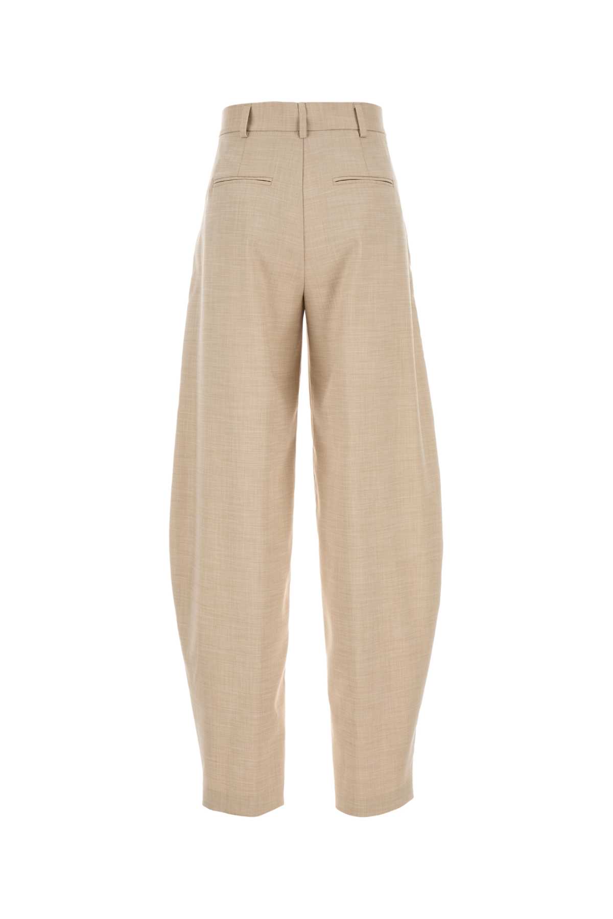 Beige stretch polyester blend pant T170471BTNP246SAND (THE ANDAMANE / パンツ ) | THE ANDAMANE (アンダマン)(1)