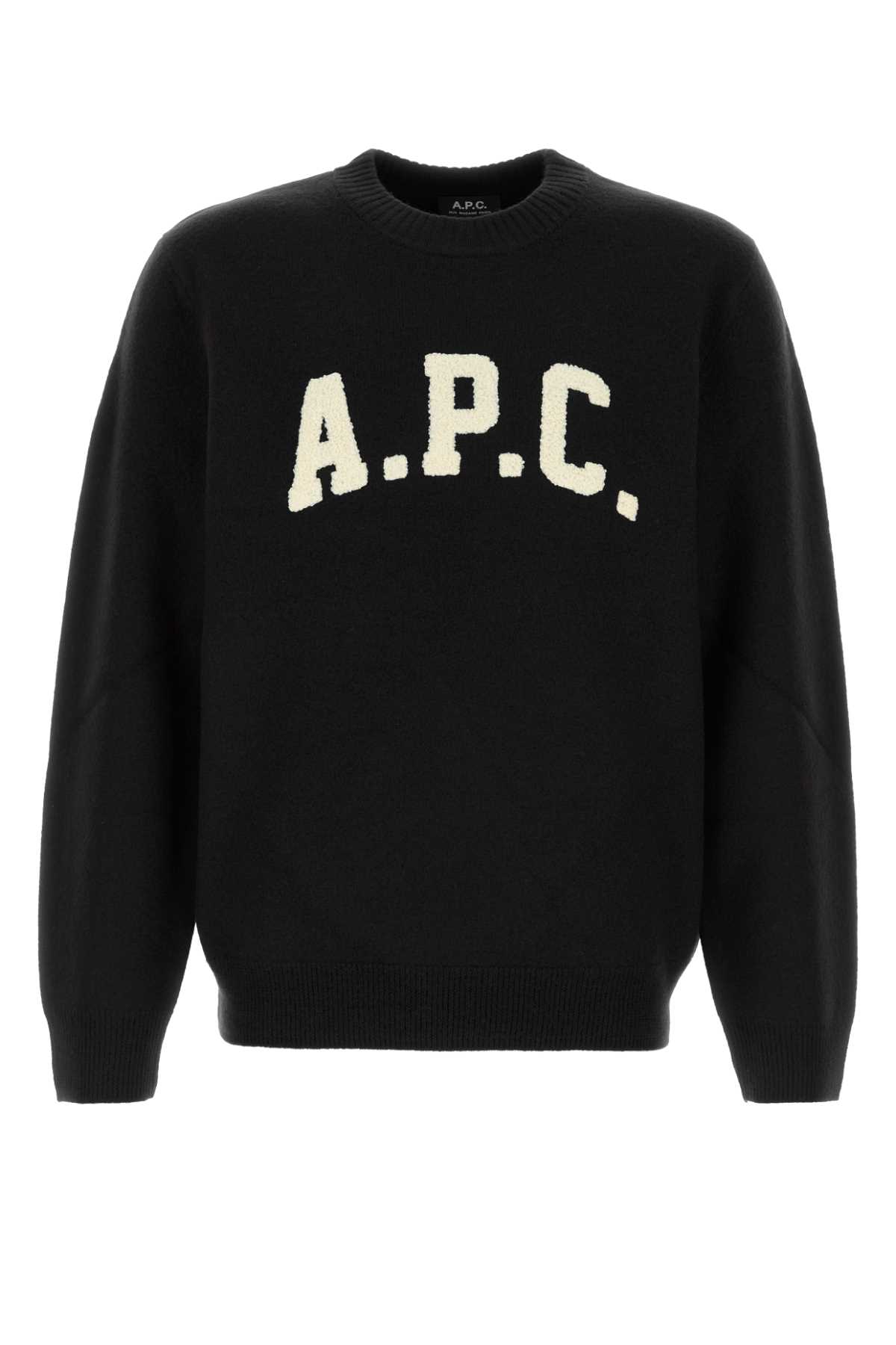 Black wool Jay sweater WVBDKH23458LZZ (A.P.C. / ニット・セーター・カーディガン ) | A.P.C. (アーペーセー)