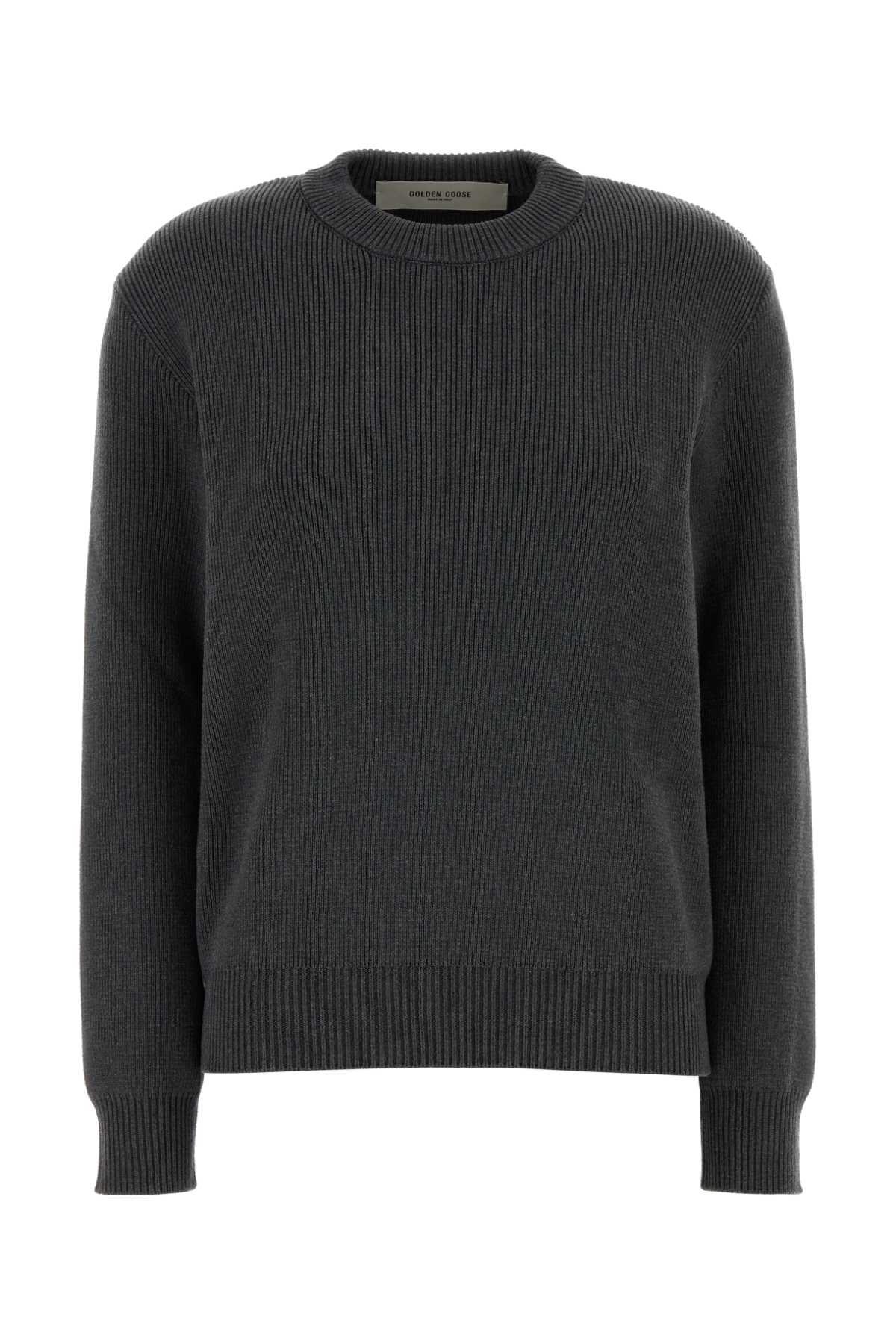 Charcoal stretch cotton blend Dany sweater GWP00951P00066260304 (Golden Goose / ニット・セーター・カーディガン ) | Golden Goose (ゴールデングース)