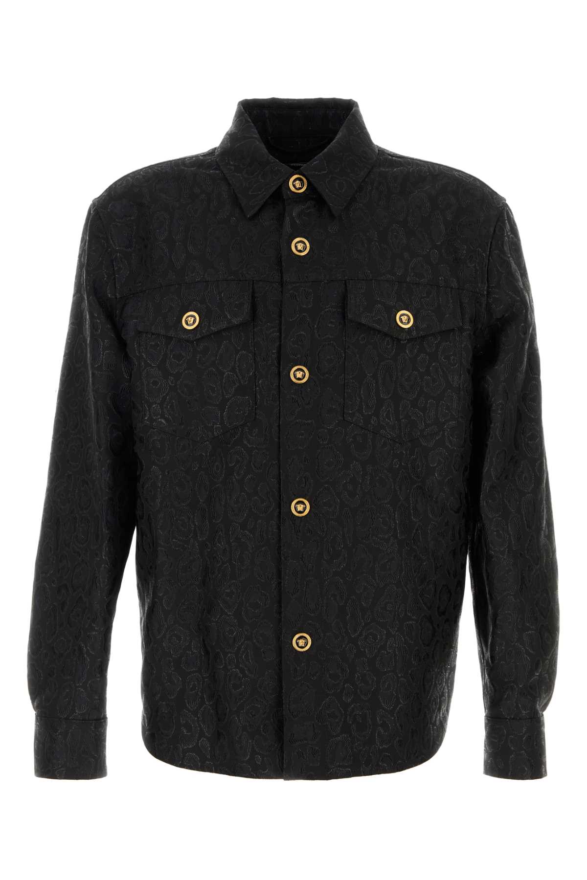 Black jacquard shirt 10174131A157851B000 (VERSACE / シャツ・ブラウス ) | VERSACE (ヴェルサーチェ)