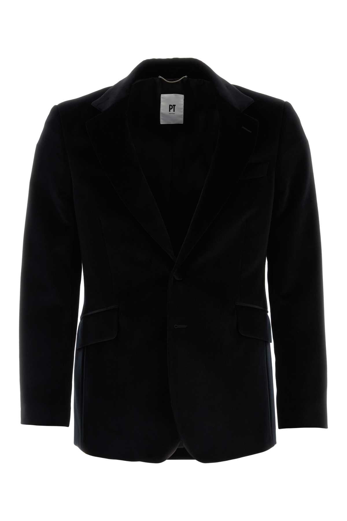 Black wool blazer TL3FMP010LACPG440990 (PT TORINO / ブレザー・ジャケット ) | PT TORINO (ピーティー・トリノ)