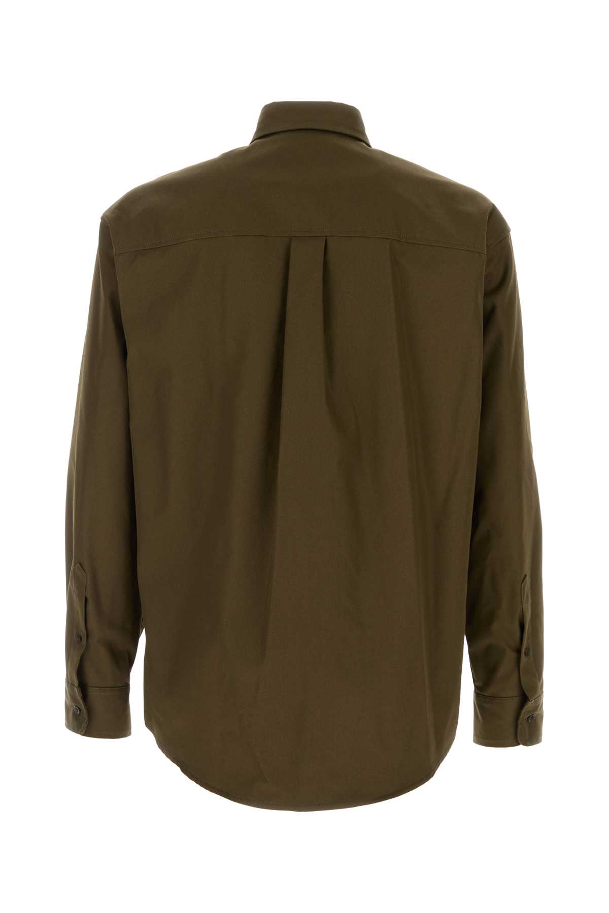 Army green cotton shirt S71DM0805S41794728 (Dsquared2 / シャツ・ブラウス ) | Dsquared2 (ディースクエアード)(1)