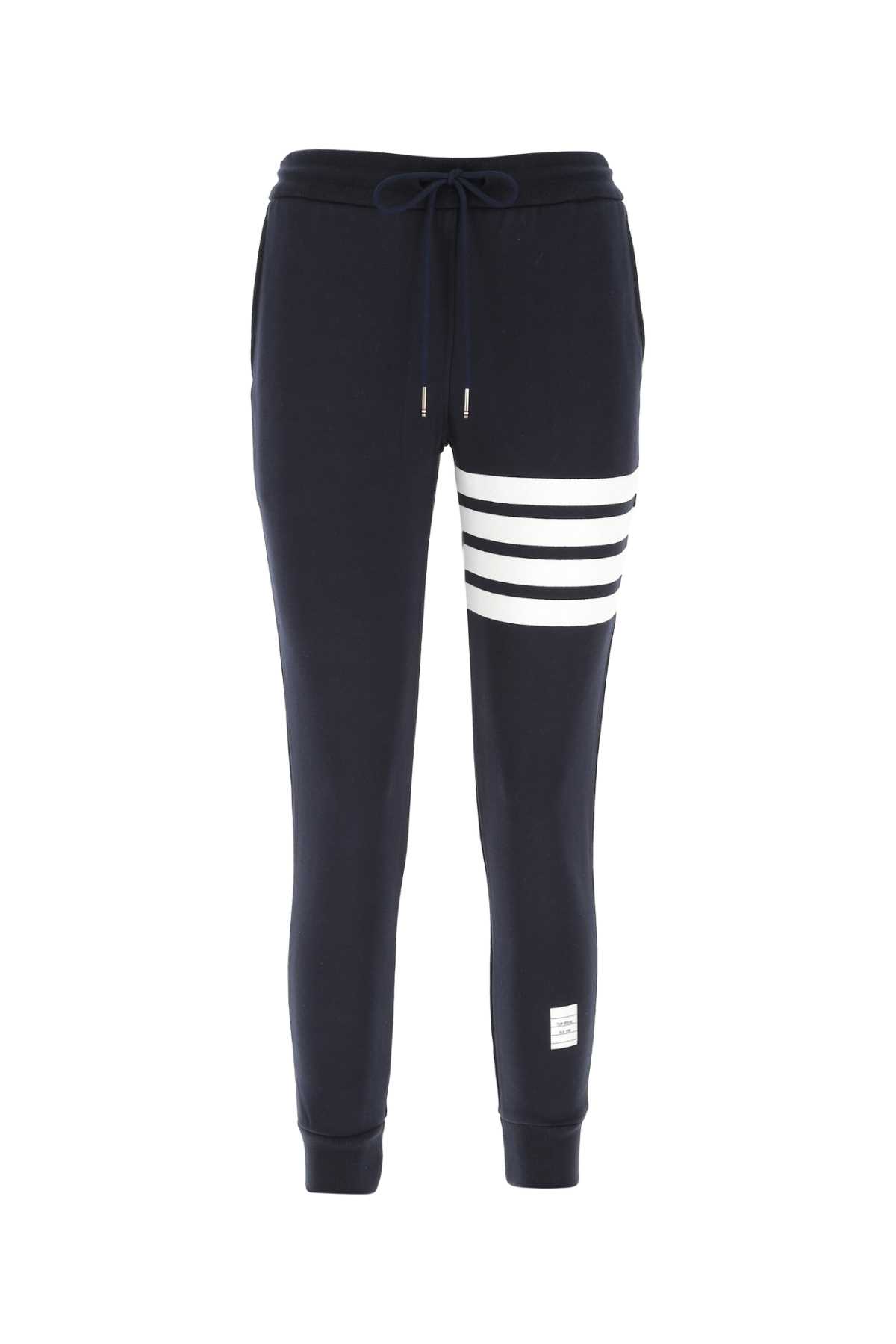 Navy blue cotton joggers FJQ001A00535415 (Thom Browne / パンツ ) | Thom Browne (トム・ブラウン)