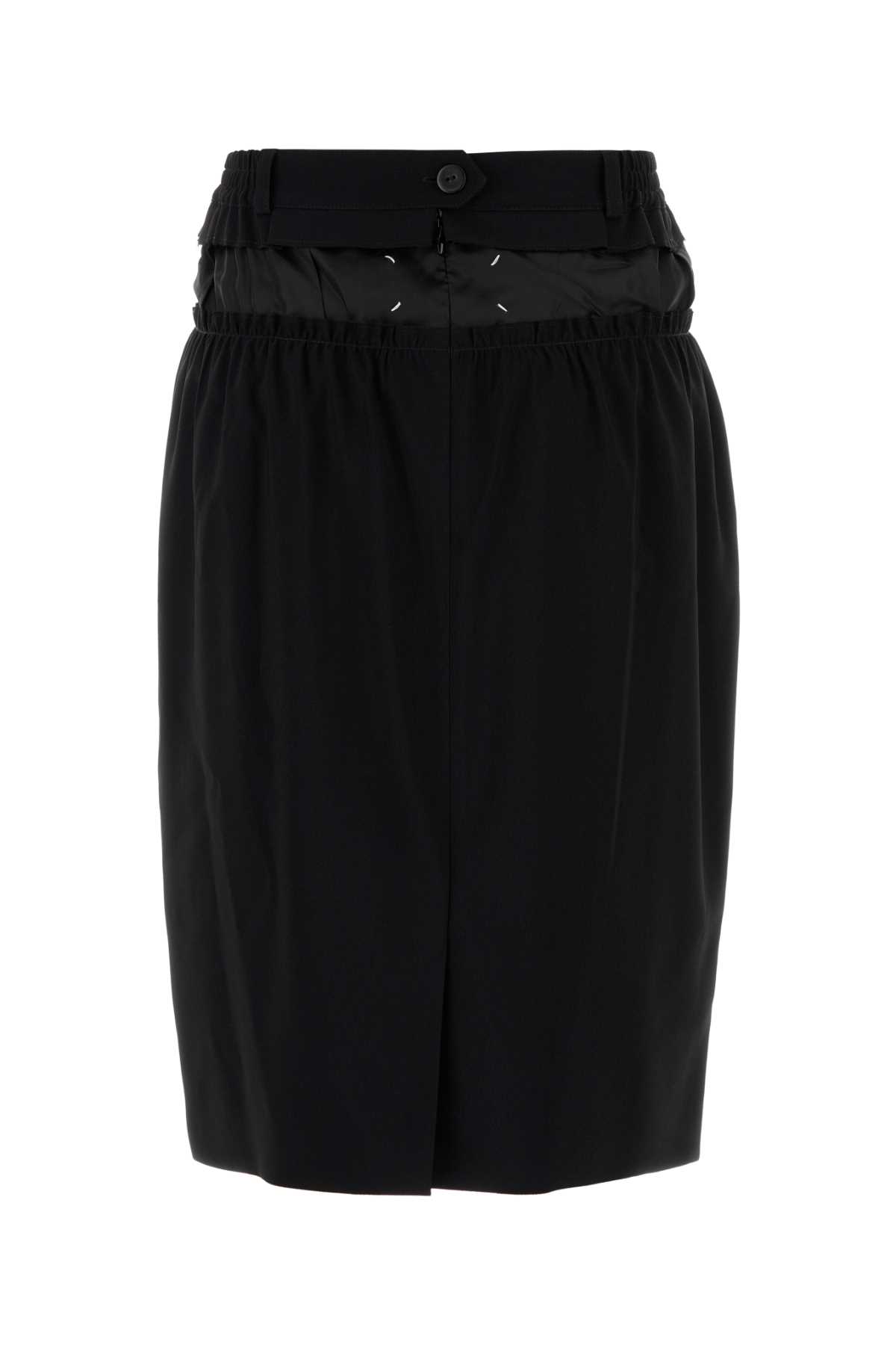 Black stretch cady skirt S51ME0040M35517900 (Maison Margiela / スカート ) | Maison Margiela (メゾン マルジェラ)(1)