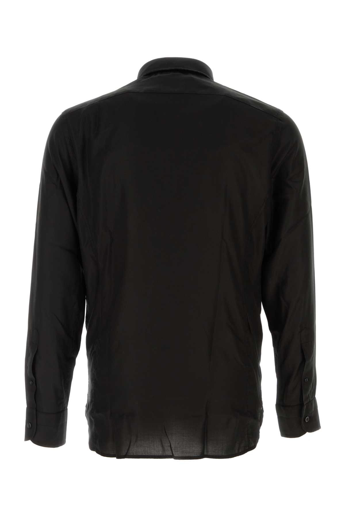 Black lyocell shirt HSO001FMT058LB999 (TOM FORD / シャツ・ブラウス ) | TOM FORD (トムフォード)(1)