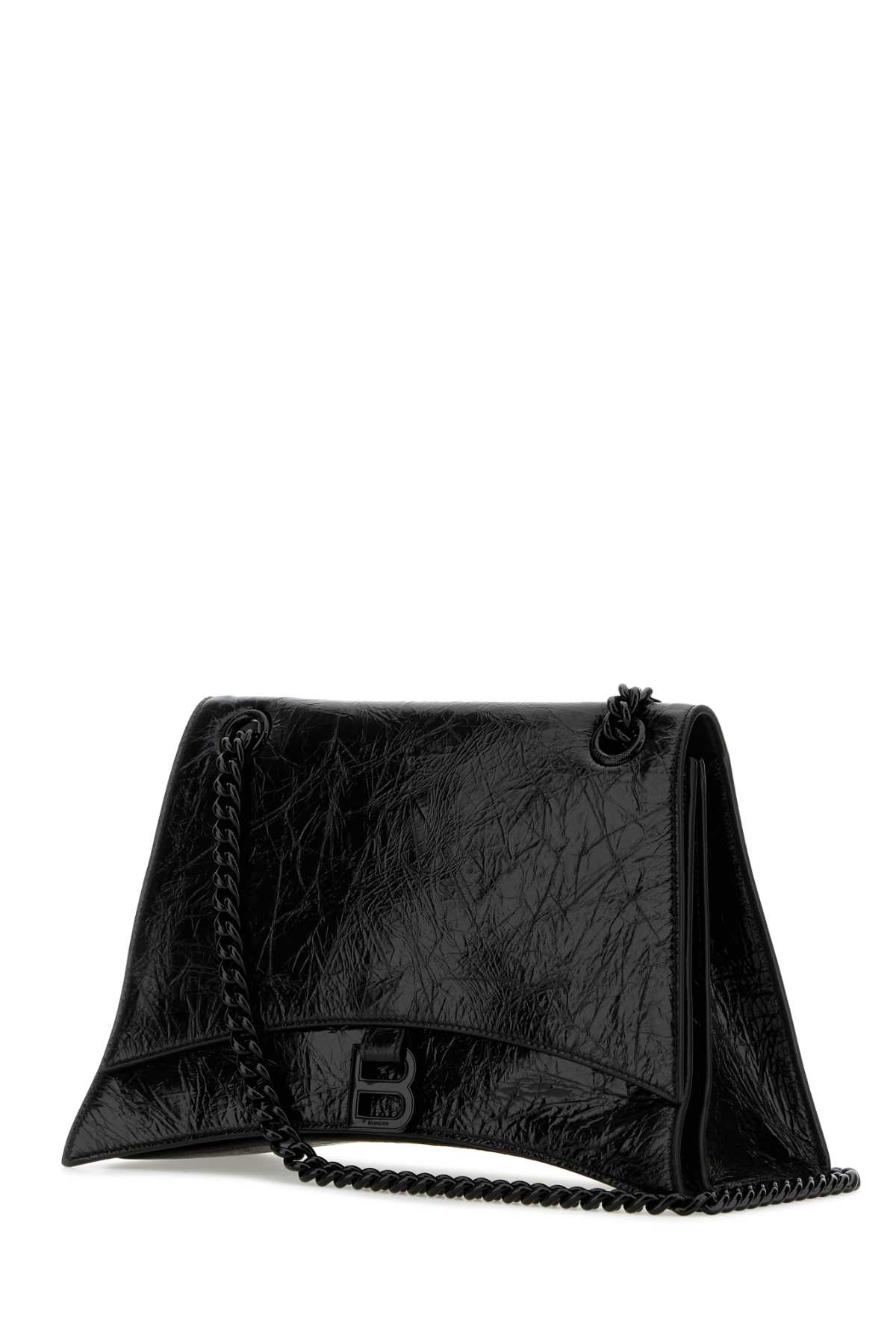 Black leather medium Crush shoulder bag 7856022AA6G1000 (Balenciaga / ハンドバッグ・ショルダーバッグ ) | Balenciaga (バレンシアガ)(1)