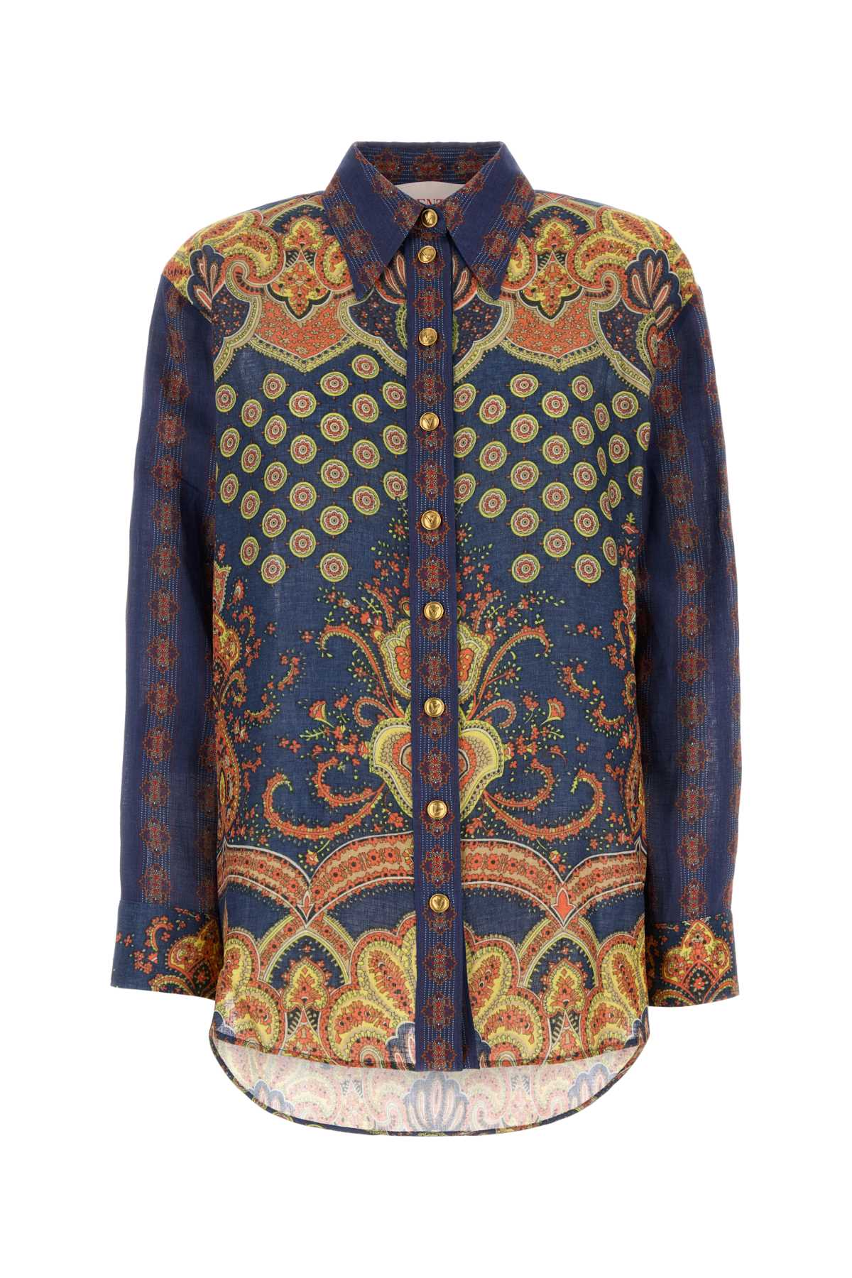 Printed linen shirt 6B3AB7A1950QPL (Valentino Garavani / シャツ・ブラウス ) | Valentino Garavani (ヴァレンティノ)