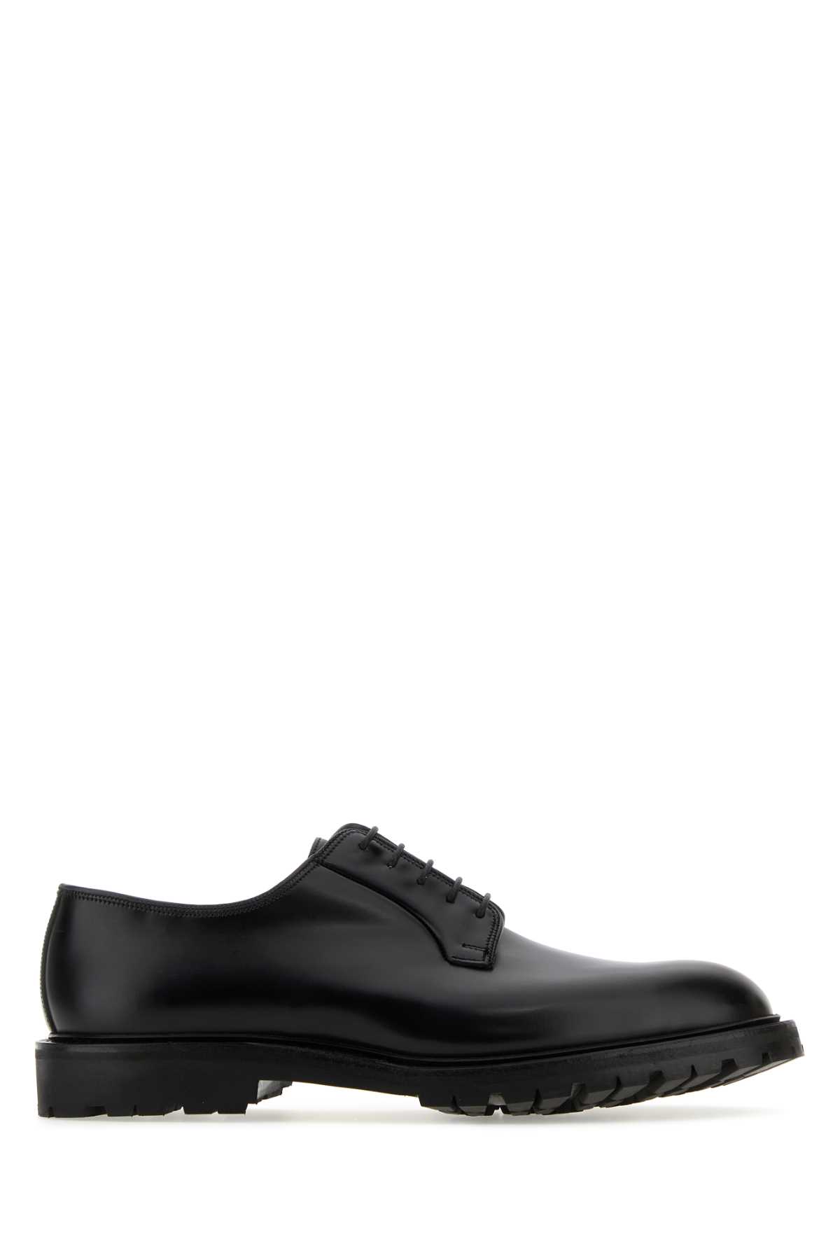 Black leather Lanark 3 lace-up shoes 26484AD11U2BLACAVCAL (CROCKETT&JONES / レースアップ ) | CROCKETT&JONES (クロケット アンド ジョーンズ)