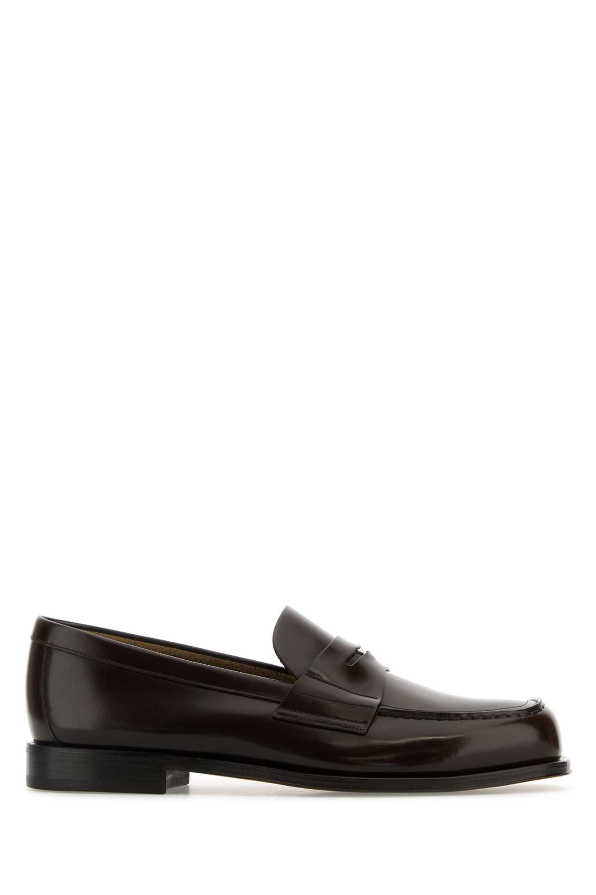 Chocolate leather loafers 2DB201FC000055F0038 (Prada / ローファー ) | Prada (プラダ)
