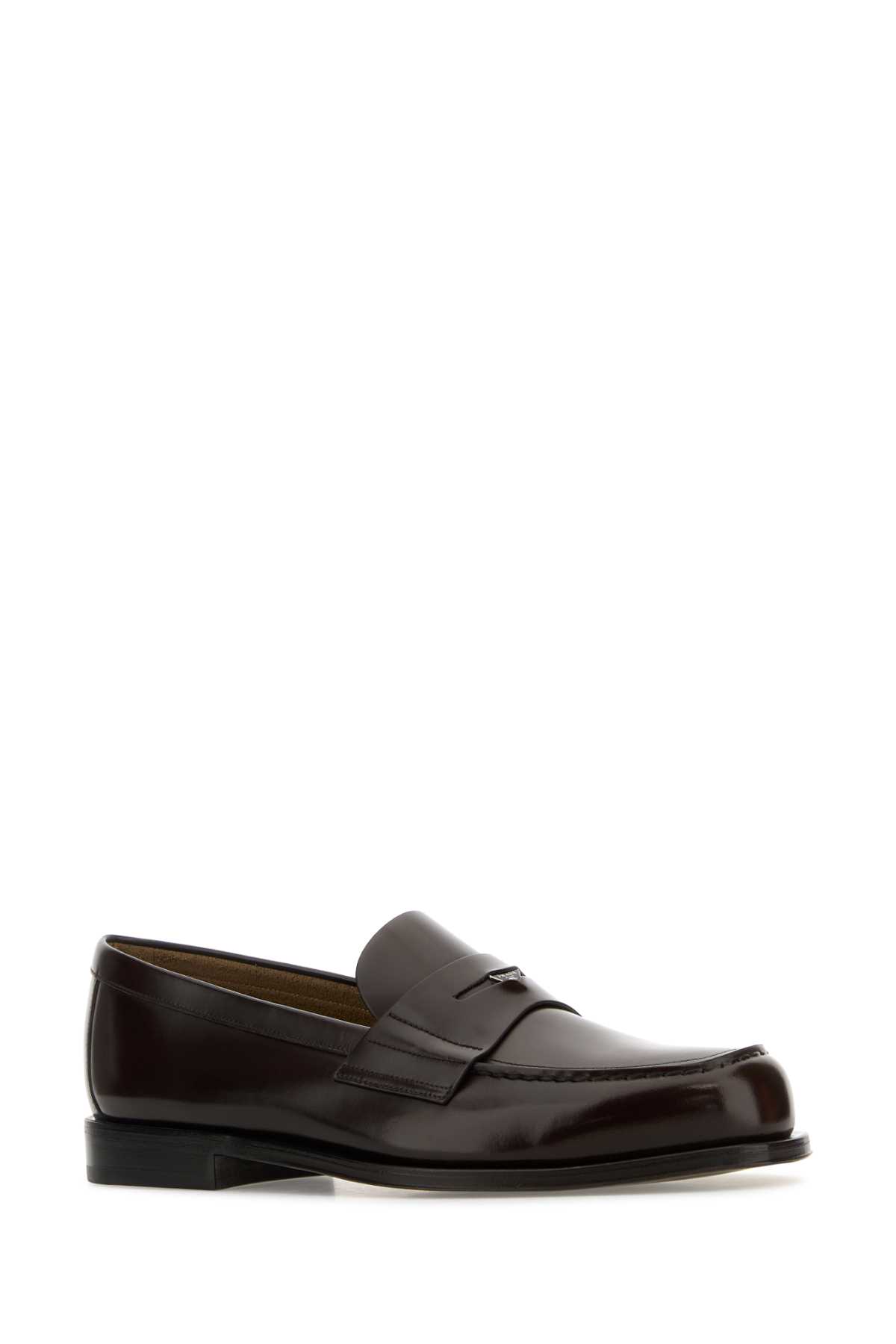 Chocolate leather loafers 2DB201FC000055F0038 (Prada / ローファー ) | Prada (プラダ)(1)