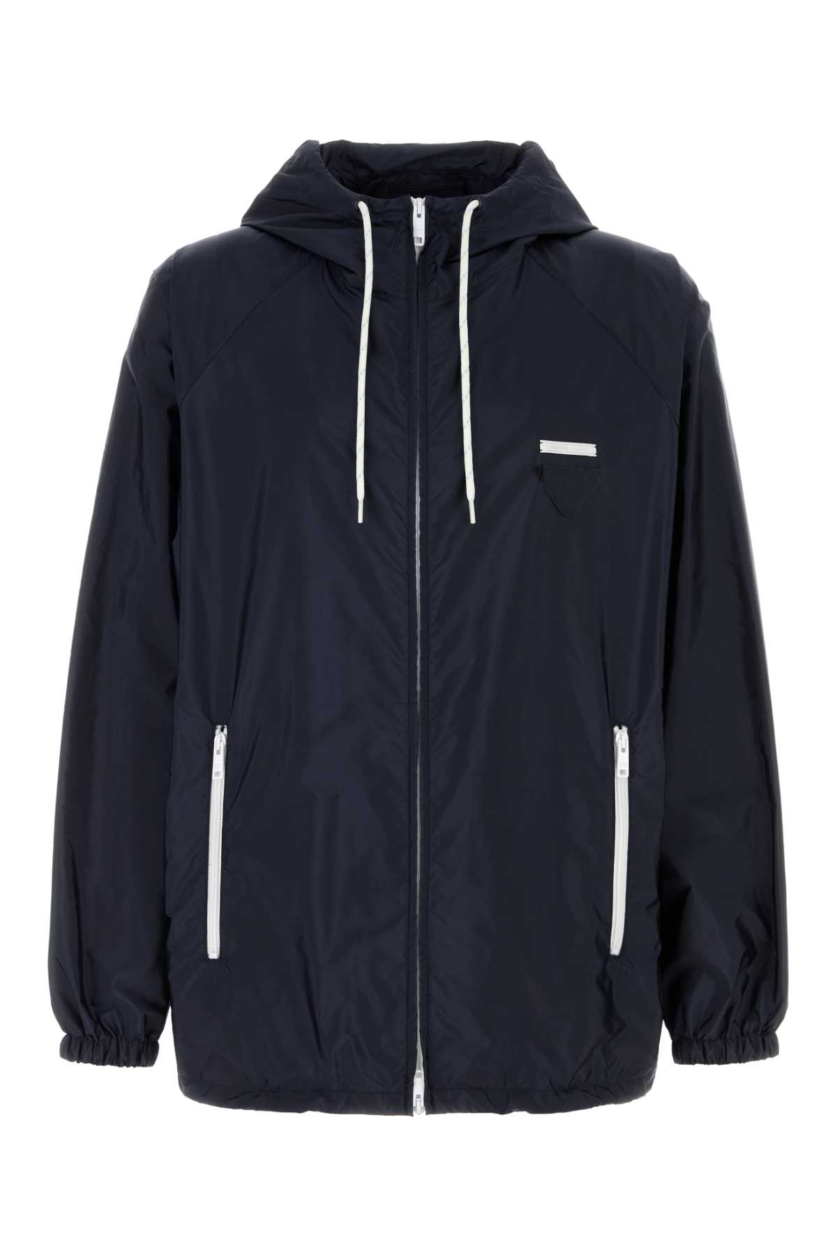 Navy blue Re-Nylon wind breaker SGC903SOOO1WQ9F0ABB (Prada / カジュアルジャケット ) | Prada (プラダ)