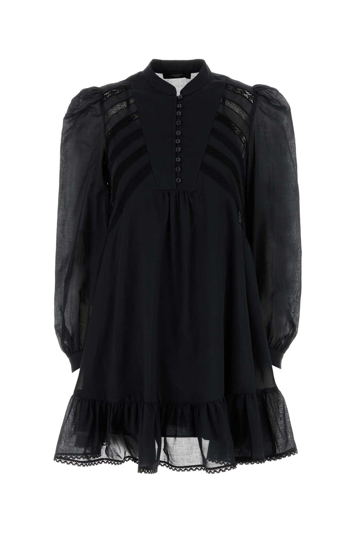 Black cotton Asteri1234 dress 2515231023600002 (Weekend Max Mara / ワンピース・ドレス・オールインワン ) | Weekend Max Mara (ウィークエンド マックスマーラ)