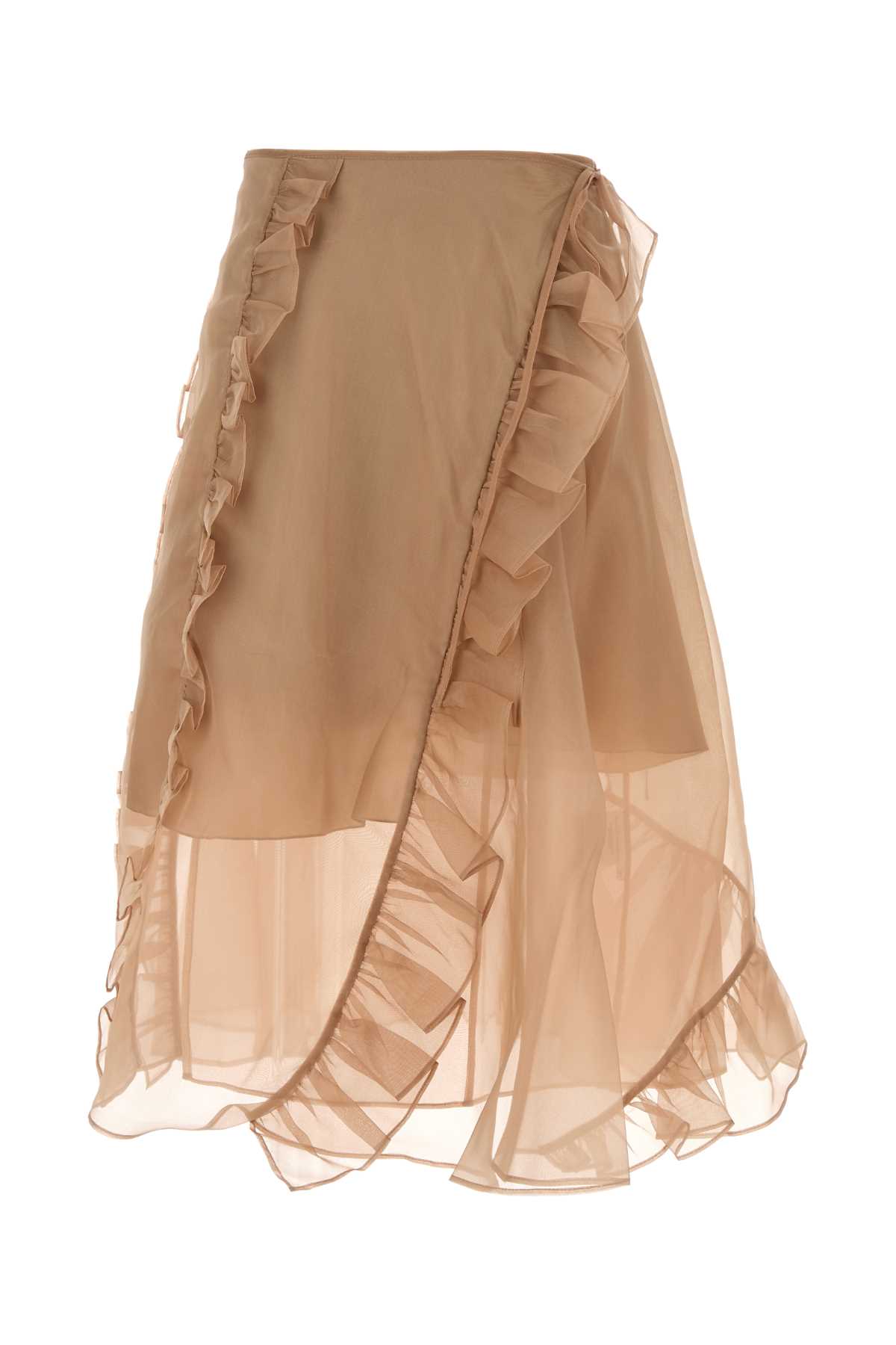 Antiqued pink organza skirt 424RTW17013CHESTNUT (Cecilie Bahnsen / スカート ) | Cecilie Bahnsen (セシリー・バンセン)