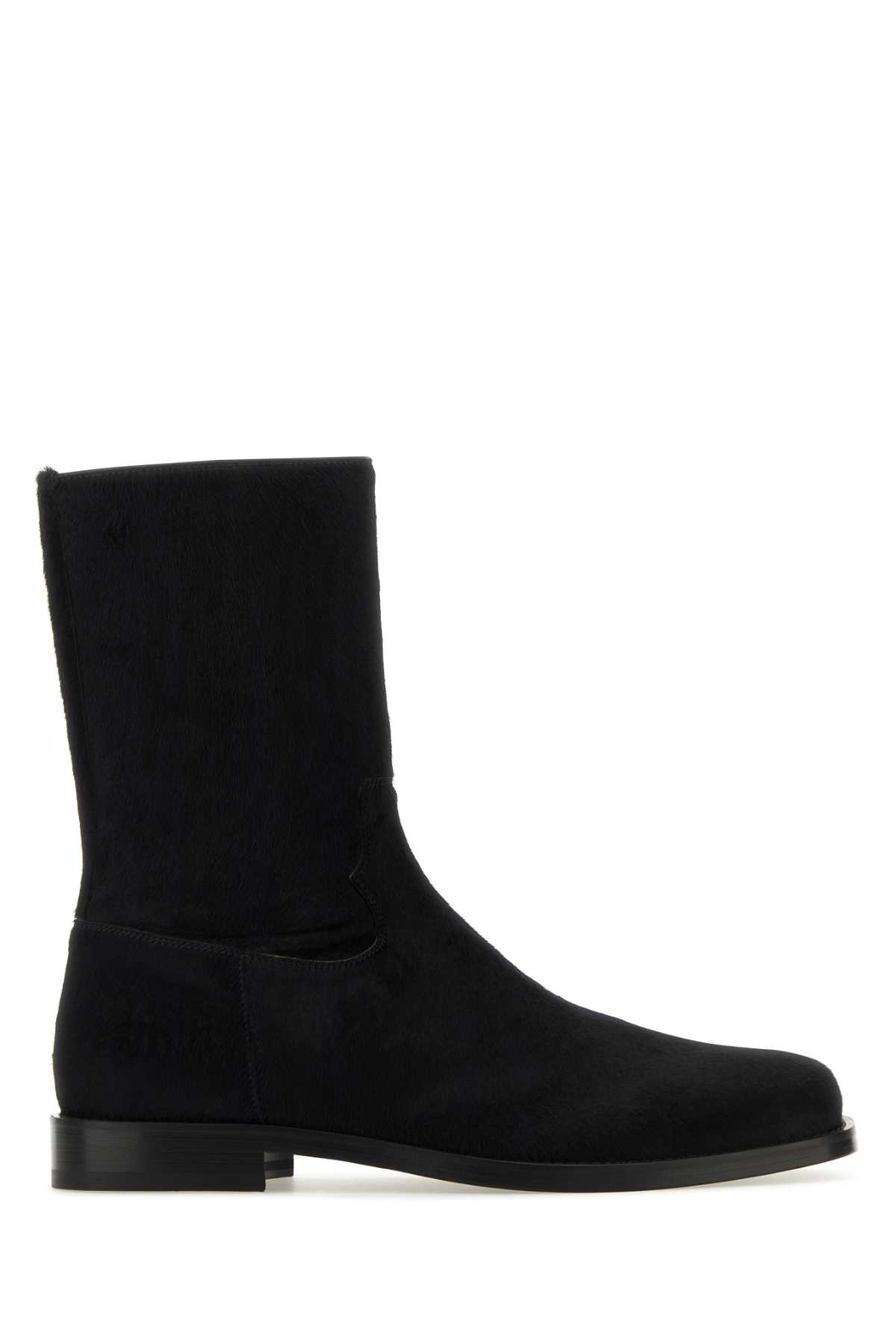 Black calfhair ankle boots MS232735314900 (Dries Van Noten / ブーツ ) | Dries Van Noten (ドリスヴァンノッテン)