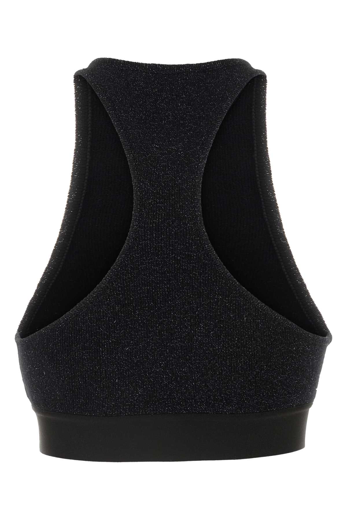 Black viscose blend crop-top PWHT001F24KNI0011010 (Palm Angels / タンクトップ・キャミソール ) | Palm Angels (パームエンジェルス)(1)