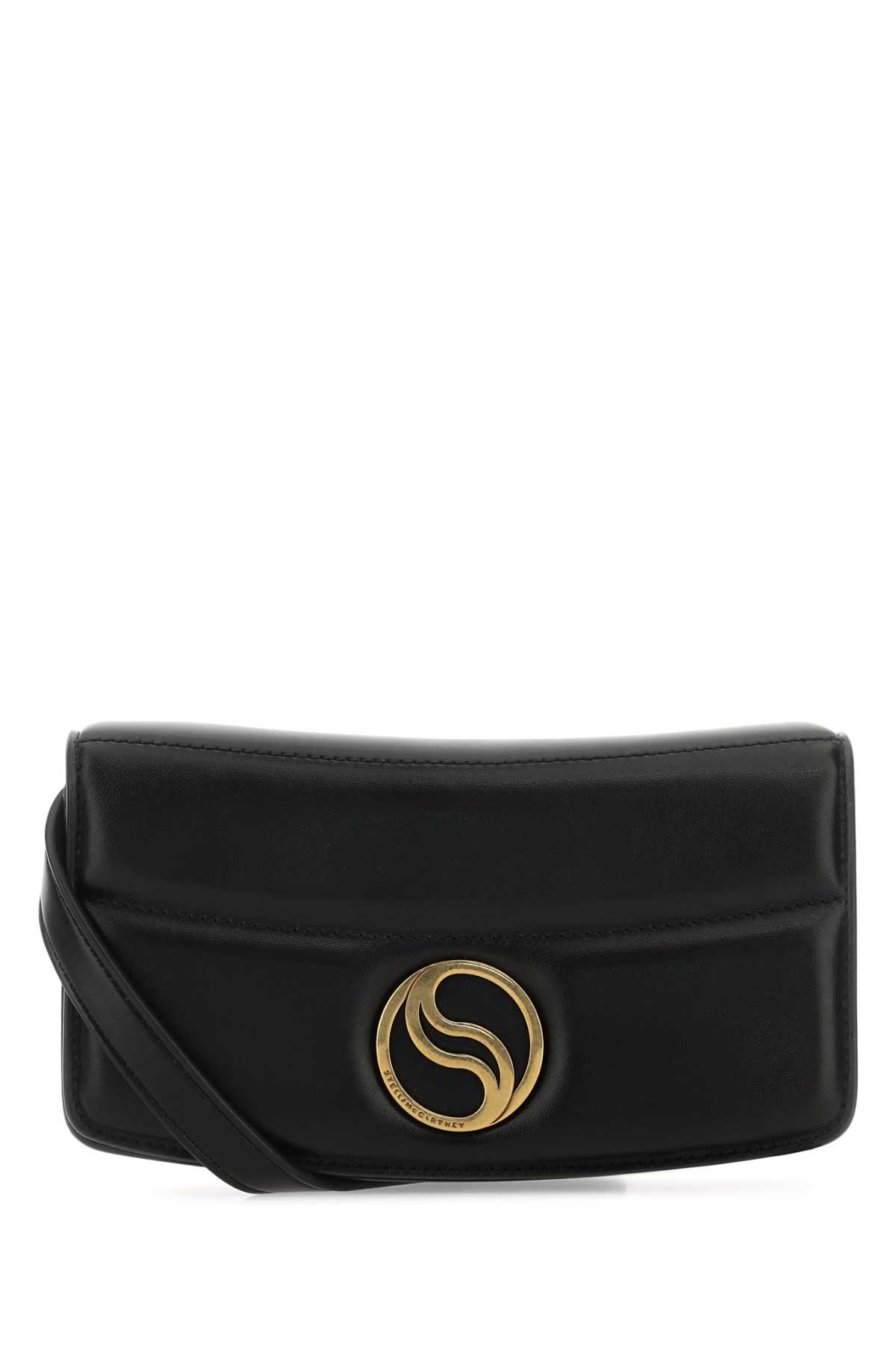 Black alter mat mini S-Wave wallet 7B0036WP01101000 (Stella McCartney / 財布・カードケース ) | Stella McCartney (ステラ マッカートニー)