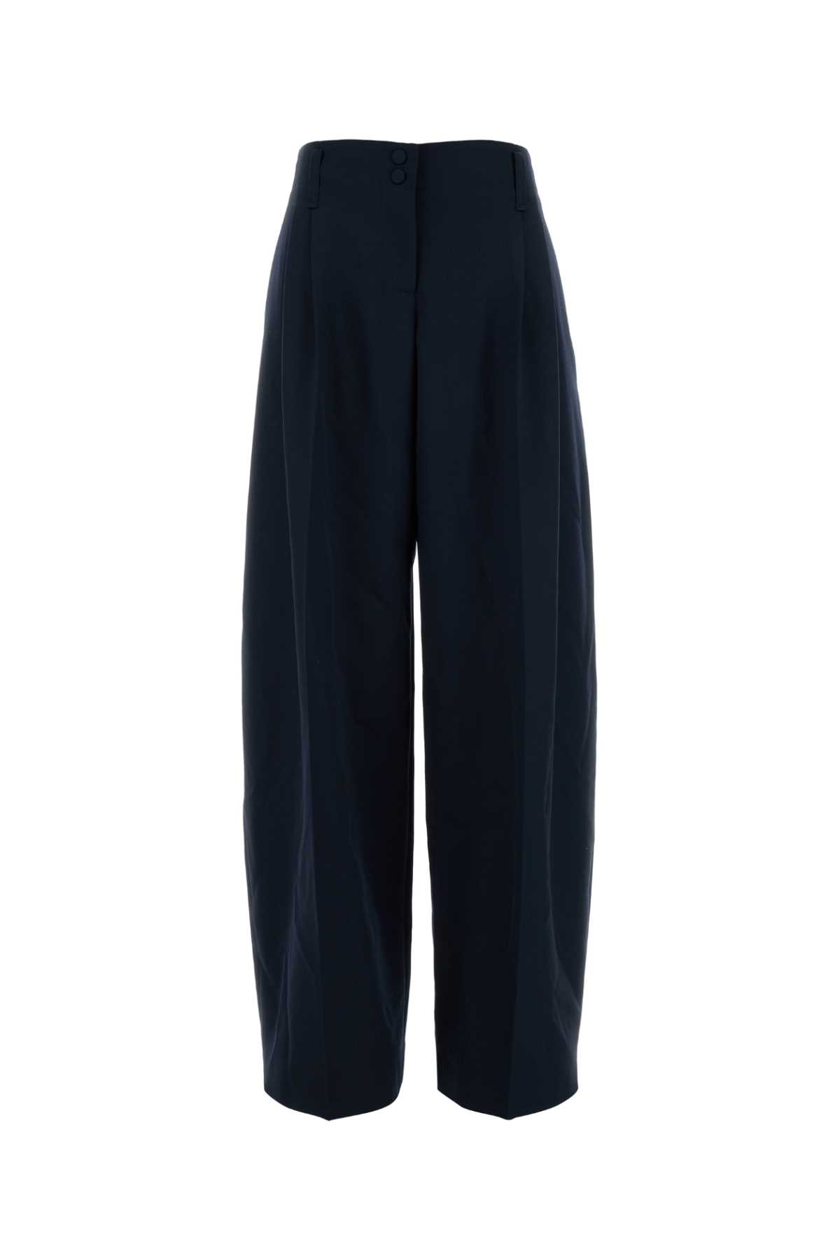 Navy blue wool wide-leg pant 833879QJACH4003 (Alexander McQUEEN / パンツ ) | Alexander McQUEEN (アレキサンダー・マックイーン)