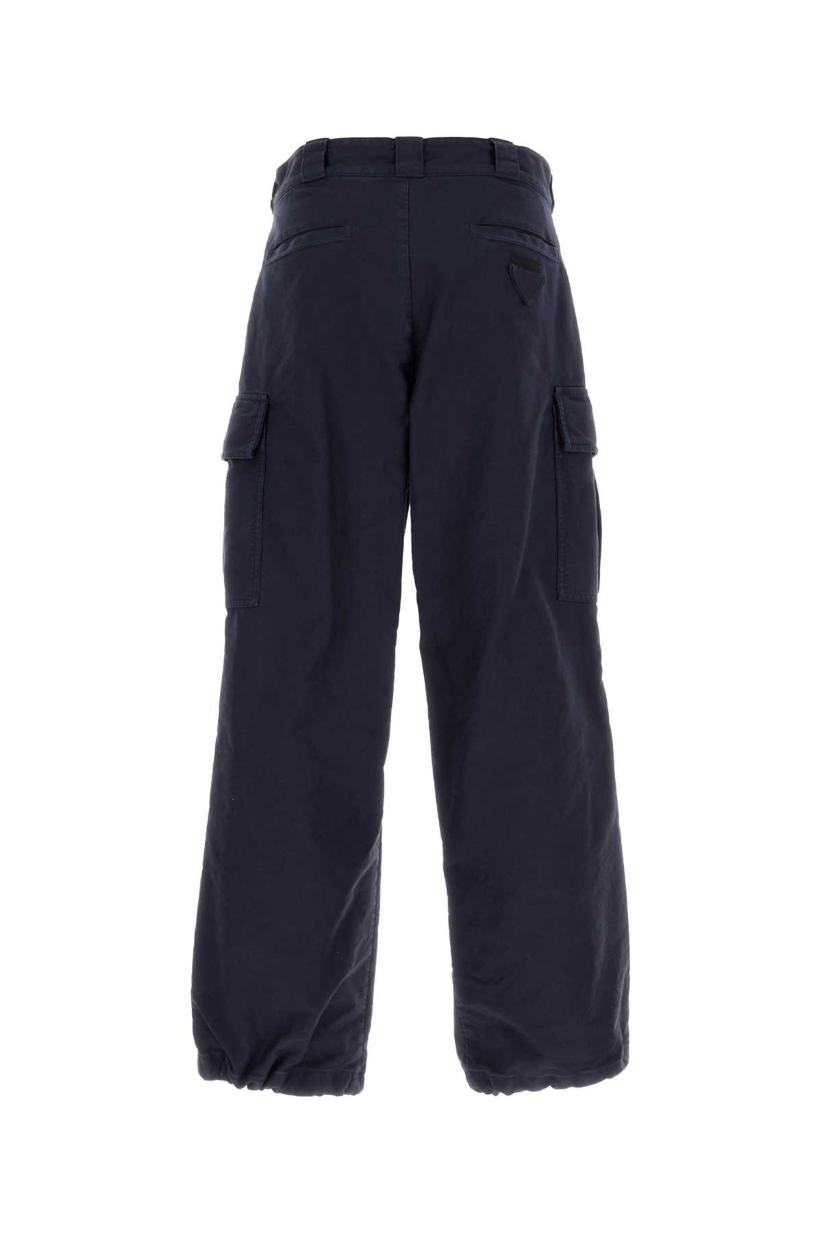 Navy blue twill cargo pant SPH286S22216IFF0008 (Prada / パンツ ) | Prada (プラダ)(1)