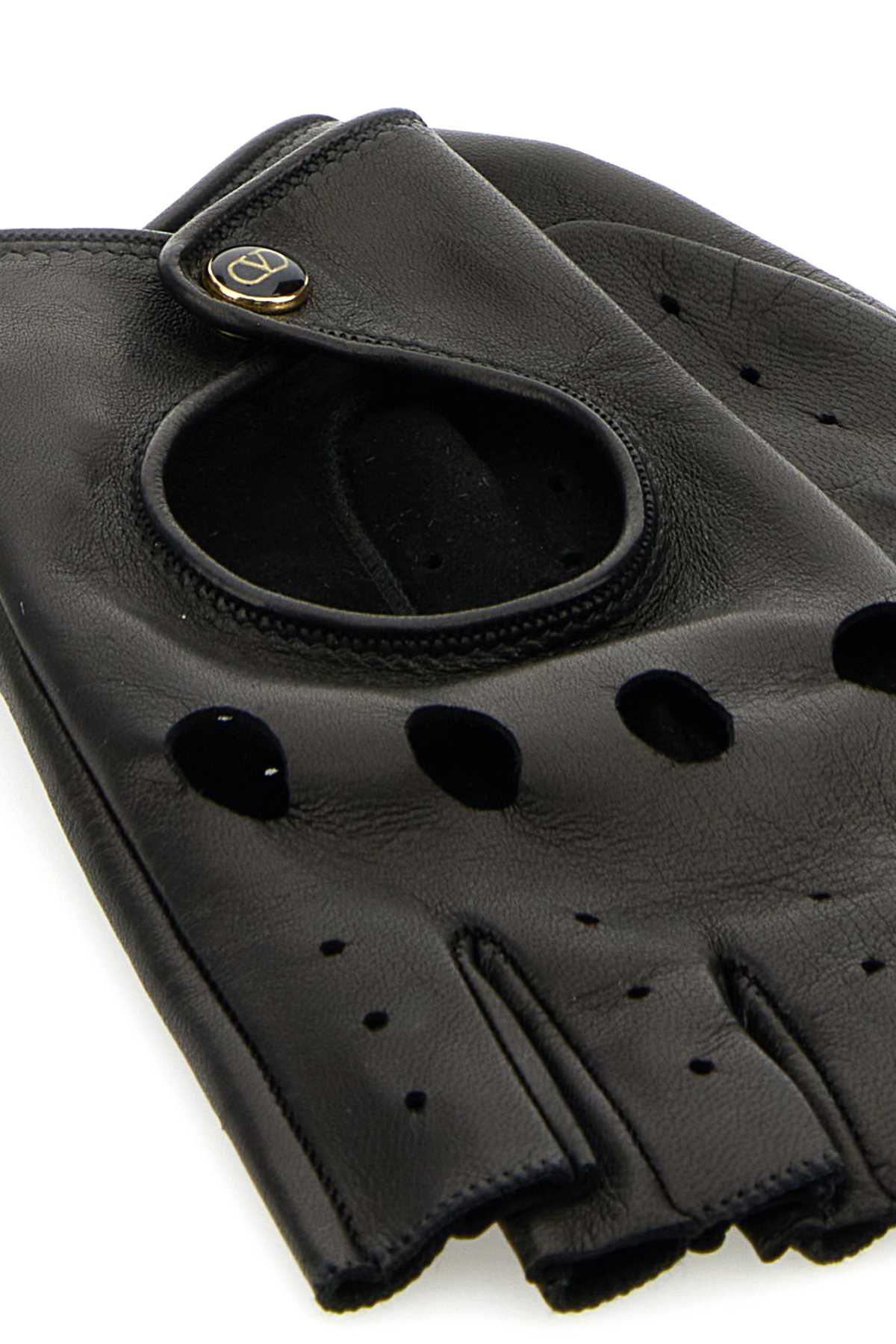 Black leather fingerless gloves 6W2GD00BUTVNE0 (Valentino Garavani / グローブ ) | Valentino Garavani (ヴァレンティノ)(1)