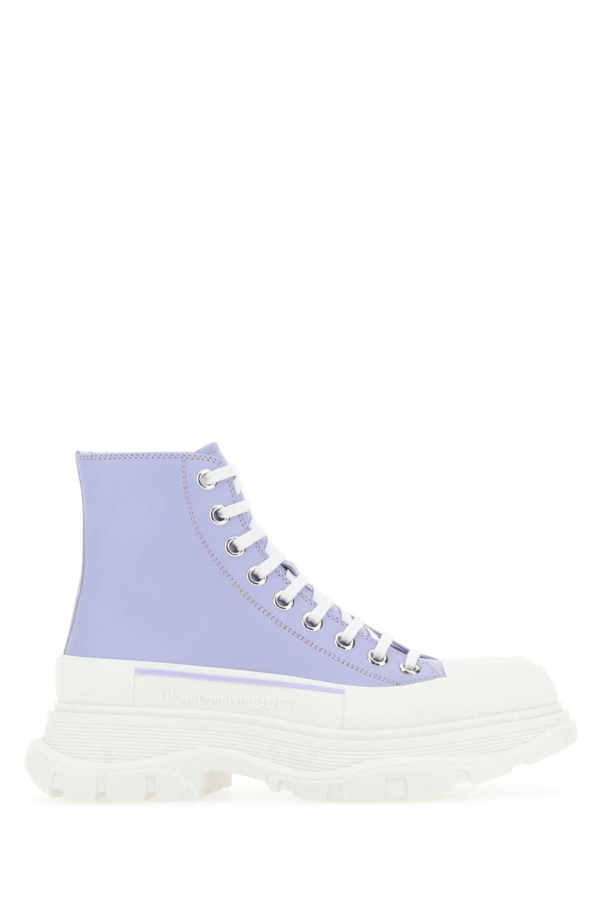Lilac leather Tread Slick sneakers 702041WHZ625439 (Alexander McQUEEN / スニーカー ) | Alexander McQUEEN (アレキサンダー・マックイーン)
