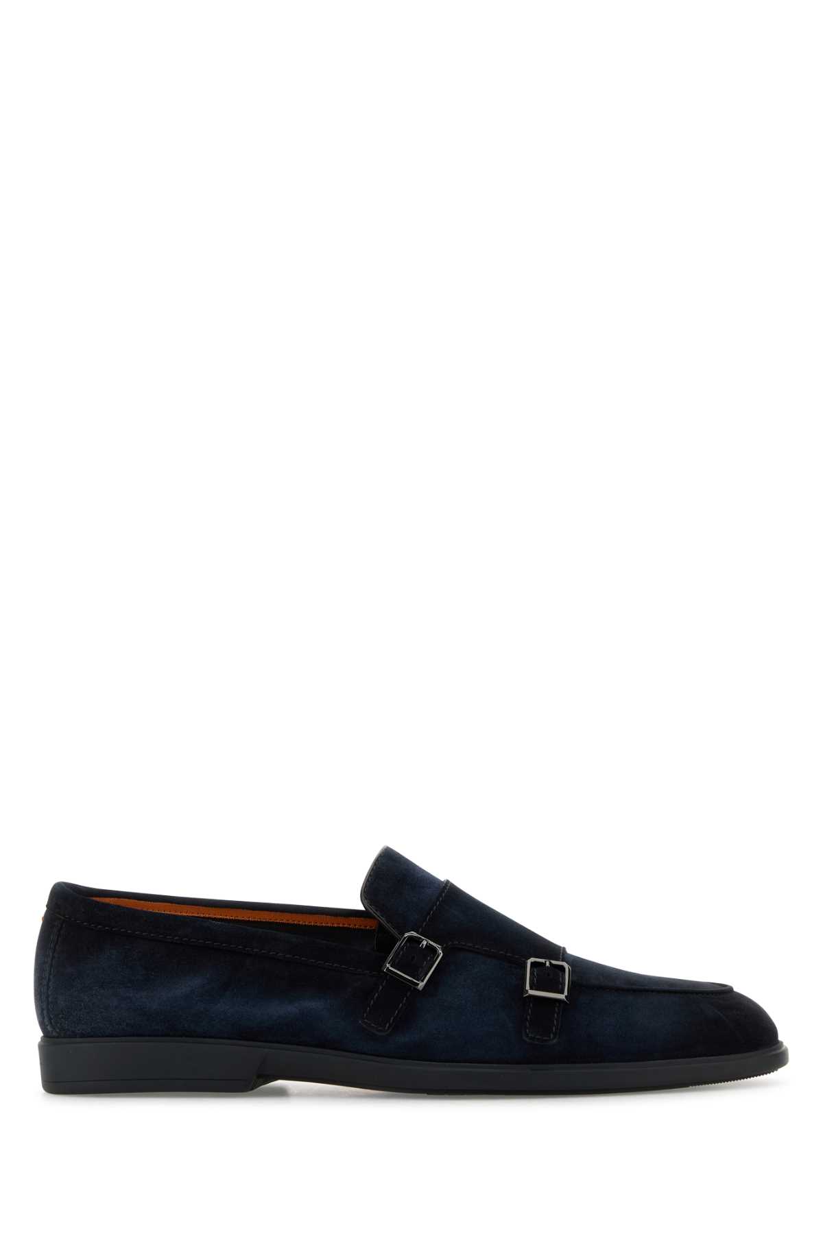 Midnight blue suede Pura loafers MGAG19006OOTSEAAU60 (Santoni / ローファー ) | Santoni (サントーニ)