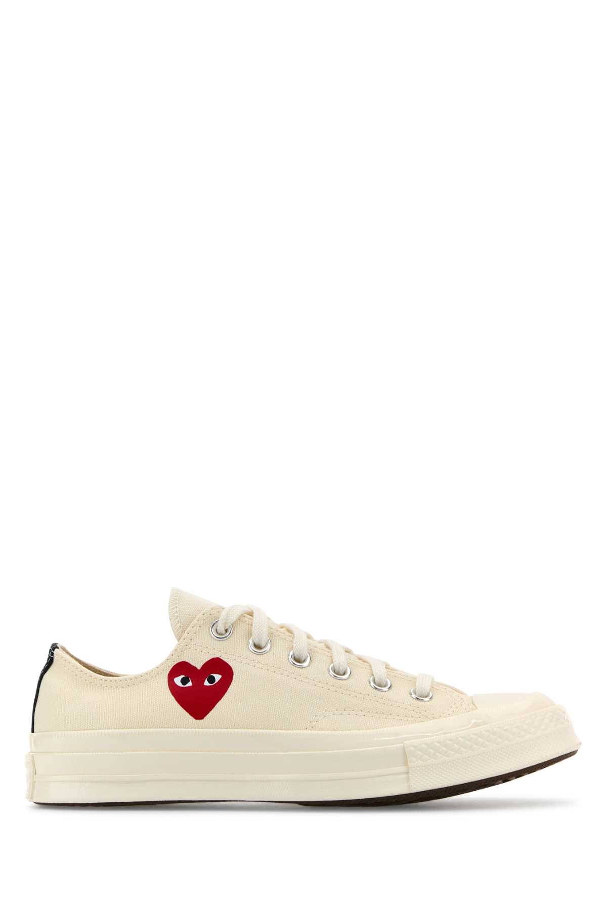 Ivory canvas Comme Des Garçons X Converse sneakers AZK128001BEIGE (PLAY Comme Des Garçons / スニーカー ) | PLAY Comme Des Garçons (プレイ コムデギャルソン)