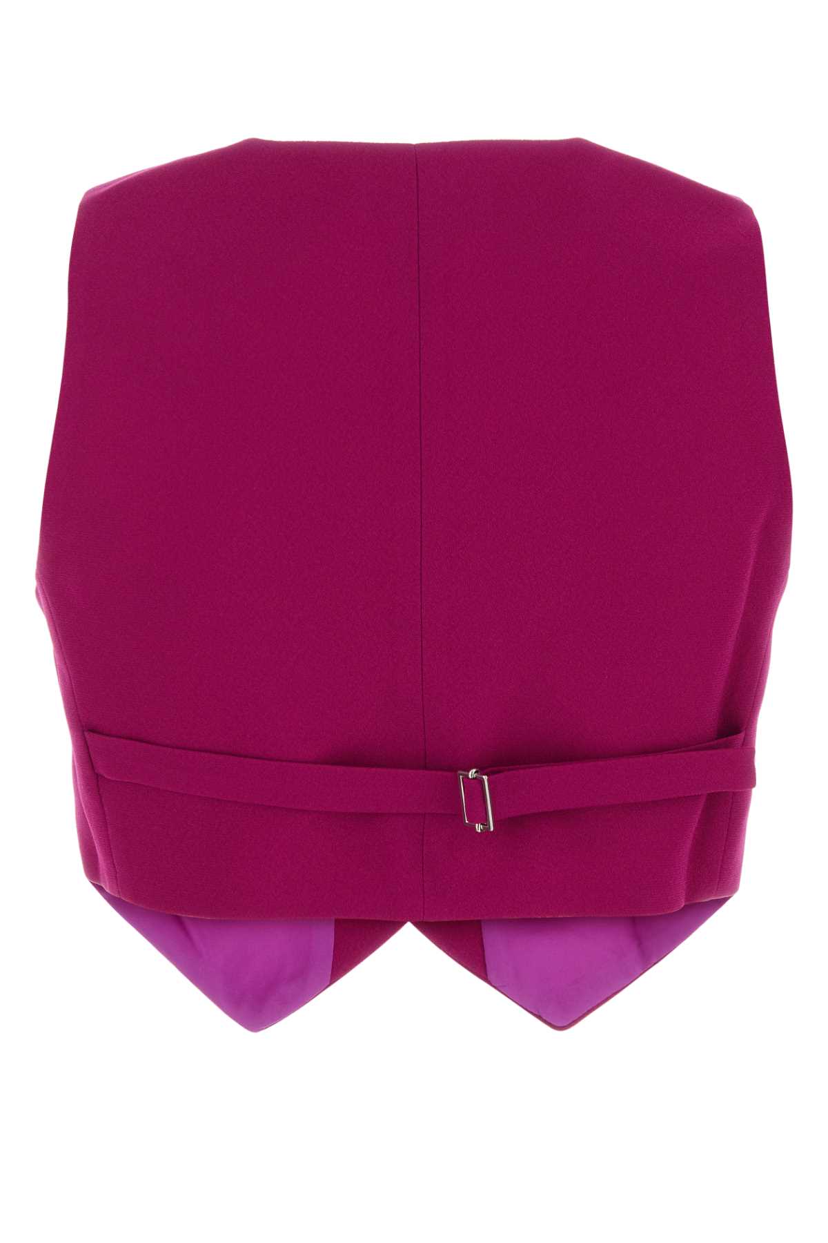 Tyrian purple polyester vest T140913BTNP171CICLAMINO (THE ANDAMANE / ベスト ) | THE ANDAMANE (アンダマン)(1)
