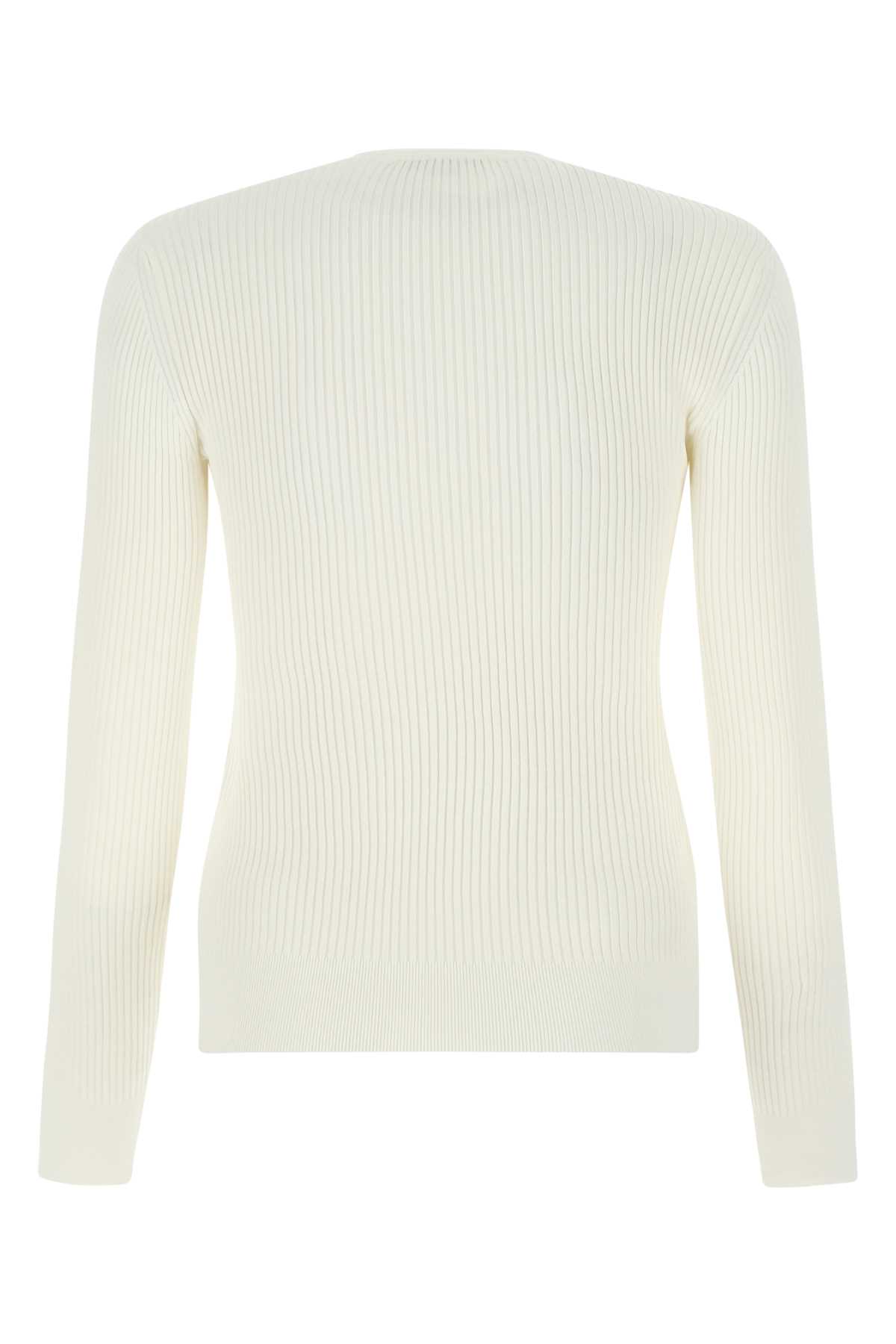 Ivory stretch viscose sweater 688382Q1AYT9038 (Alexander McQUEEN / ニット・セーター・カーディガン ) | Alexander McQUEEN (アレキサンダー・マックイーン)(1)