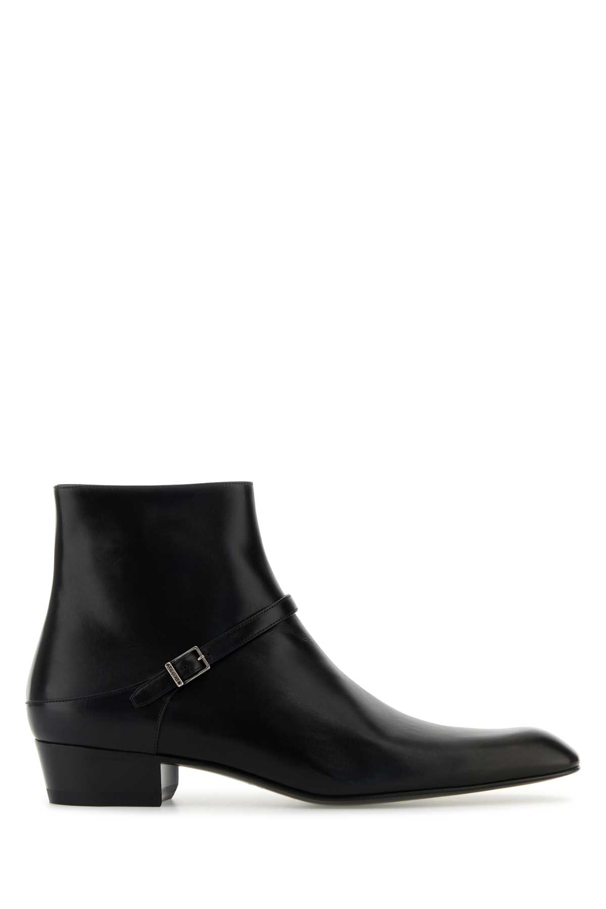 Black leather Augustin ankle boots 8205981YU001000 (Saint Laurent / ブーツ ) | Saint Laurent (サンローラン)