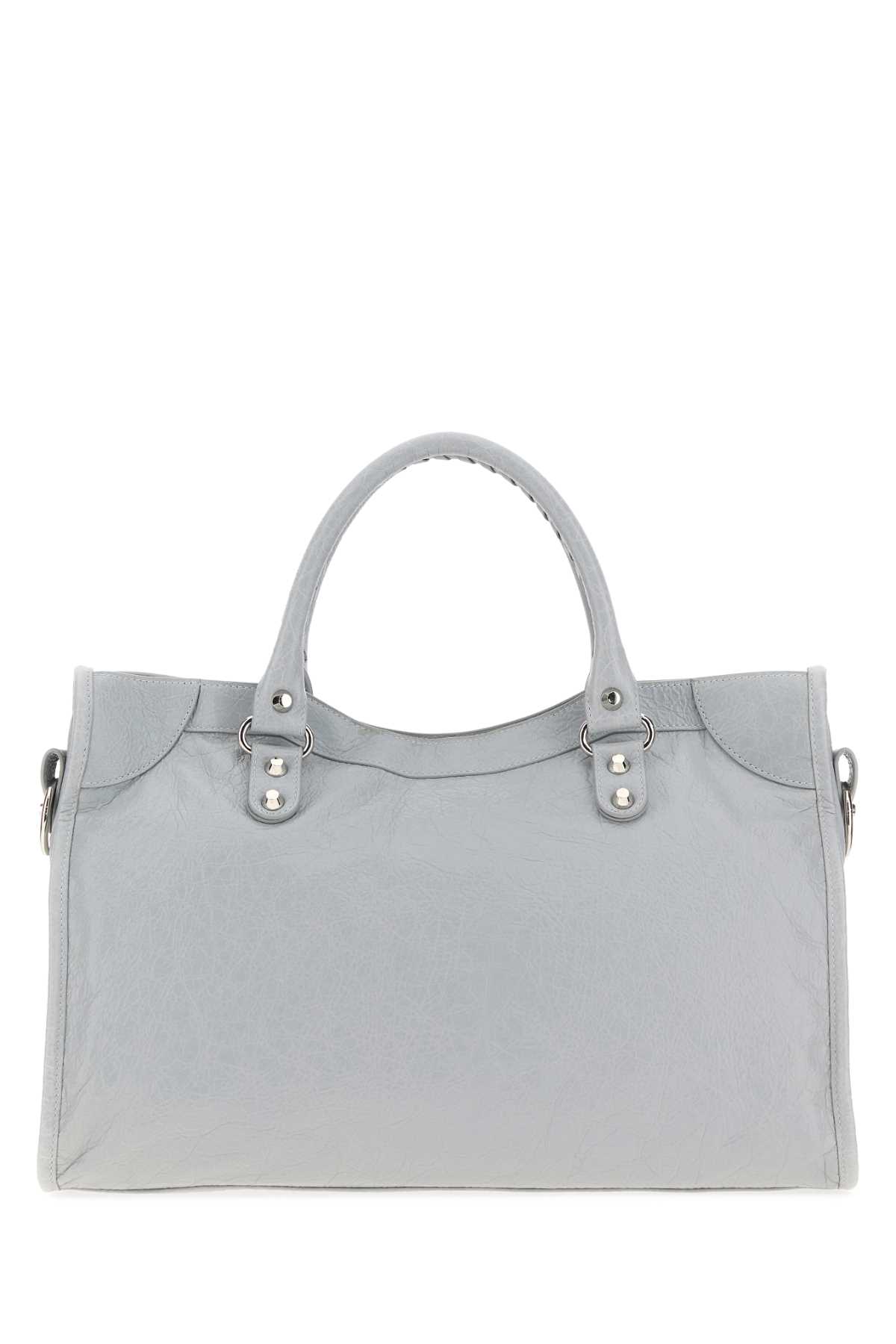 Light grey leather medium Le City handbag 8230582ABV81210 (Balenciaga / ハンドバッグ・ショルダーバッグ ) | Balenciaga (バレンシアガ)(2)