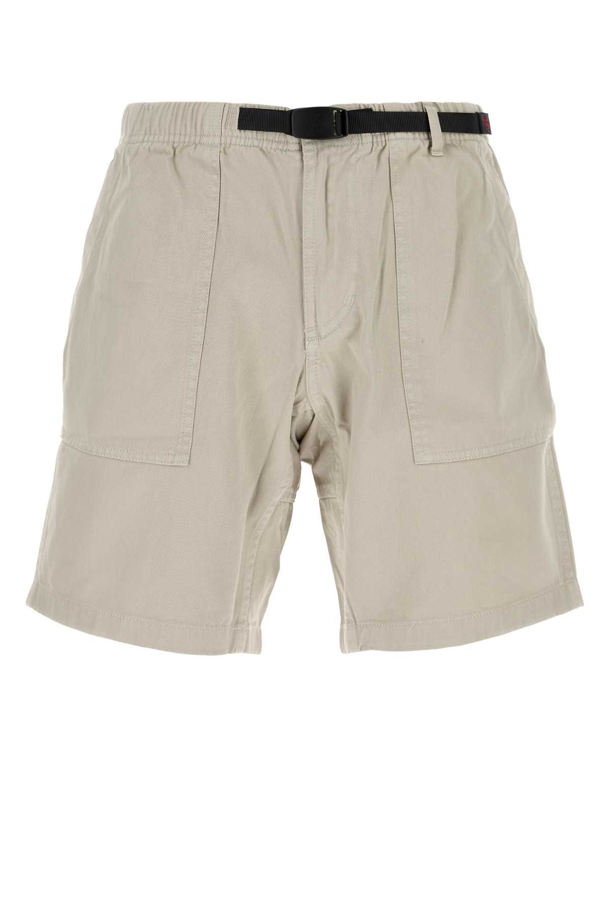 Dove grey cotton Ridge bermuda shorts G4SUP002STONE (GRAMICCI / ショートパンツ ) | GRAMICCI (グラミチ)
