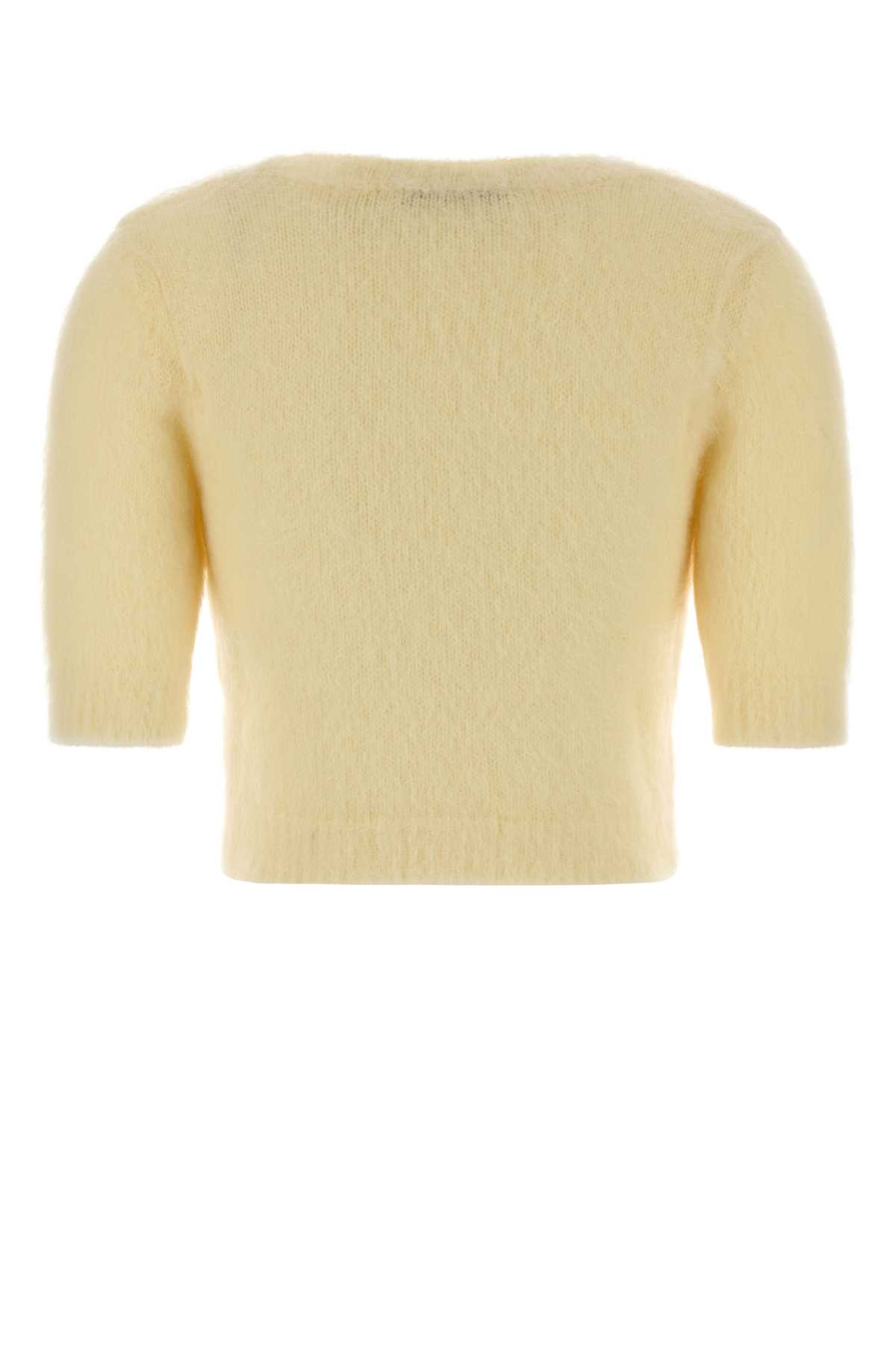 Pastel yellow mohair blend sweater FABX4186K46039088 (ALESSANDRA RICH / ニット・セーター・カーディガン ) | ALESSANDRA RICH (アレッサンドラ リッチ)(1)