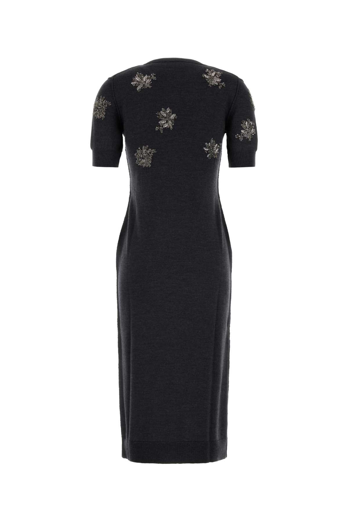 Charcoal stretch wool dress FZDD33ATPRF1RXE (FENDI / ワンピース・ドレス・オールインワン ) | FENDI (フェンディ)(1)