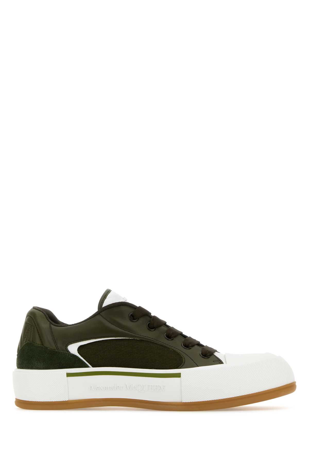 Olive green Plimsoll sneakers 777242W4SS33479 (Alexander McQUEEN / スニーカー ) | Alexander McQUEEN (アレキサンダー・マックイーン)