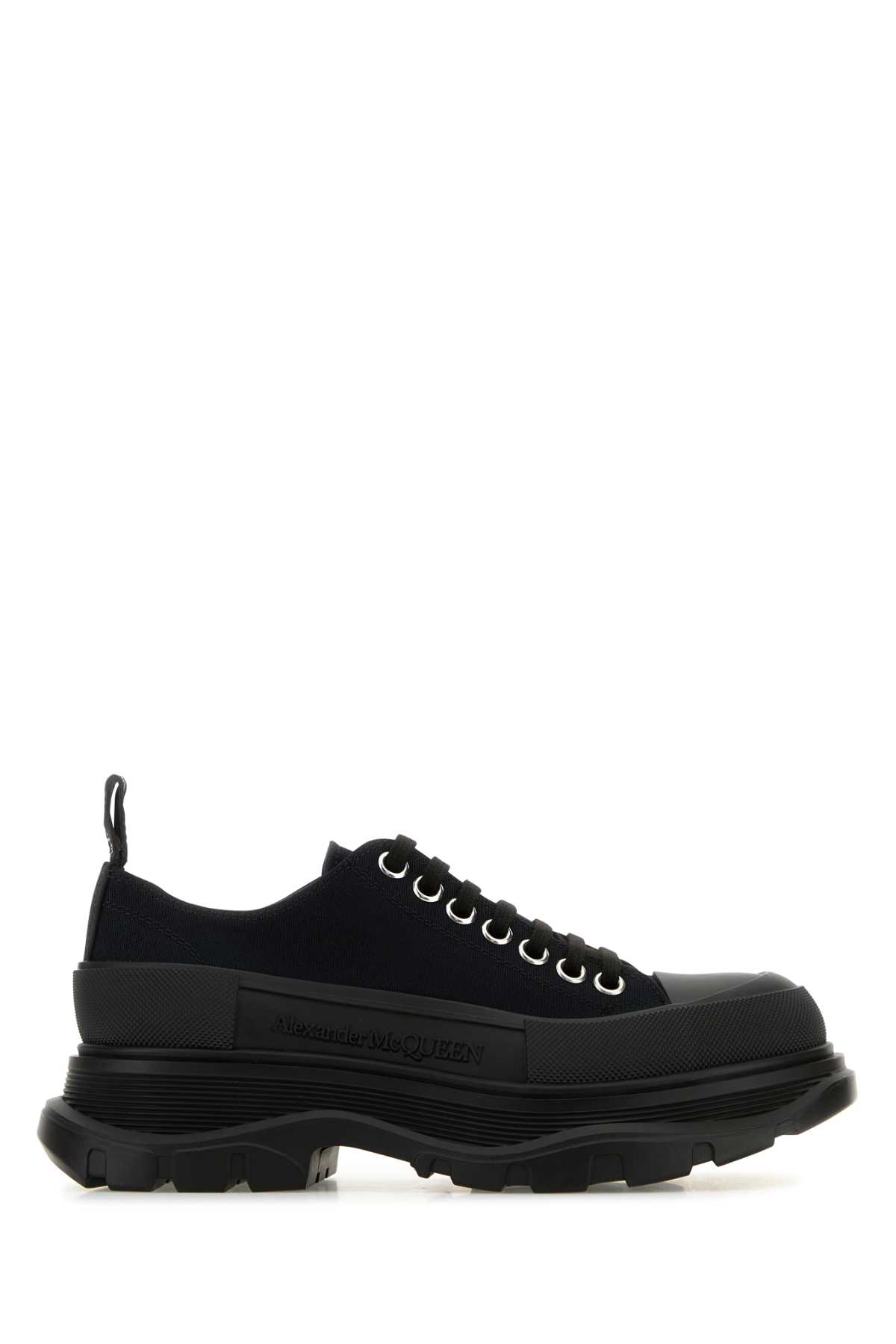 Black canvas Tread Slick sneakers 697072W4AAQ1000 (Alexander McQUEEN / スニーカー ) | Alexander McQUEEN (アレキサンダー・マックイーン)