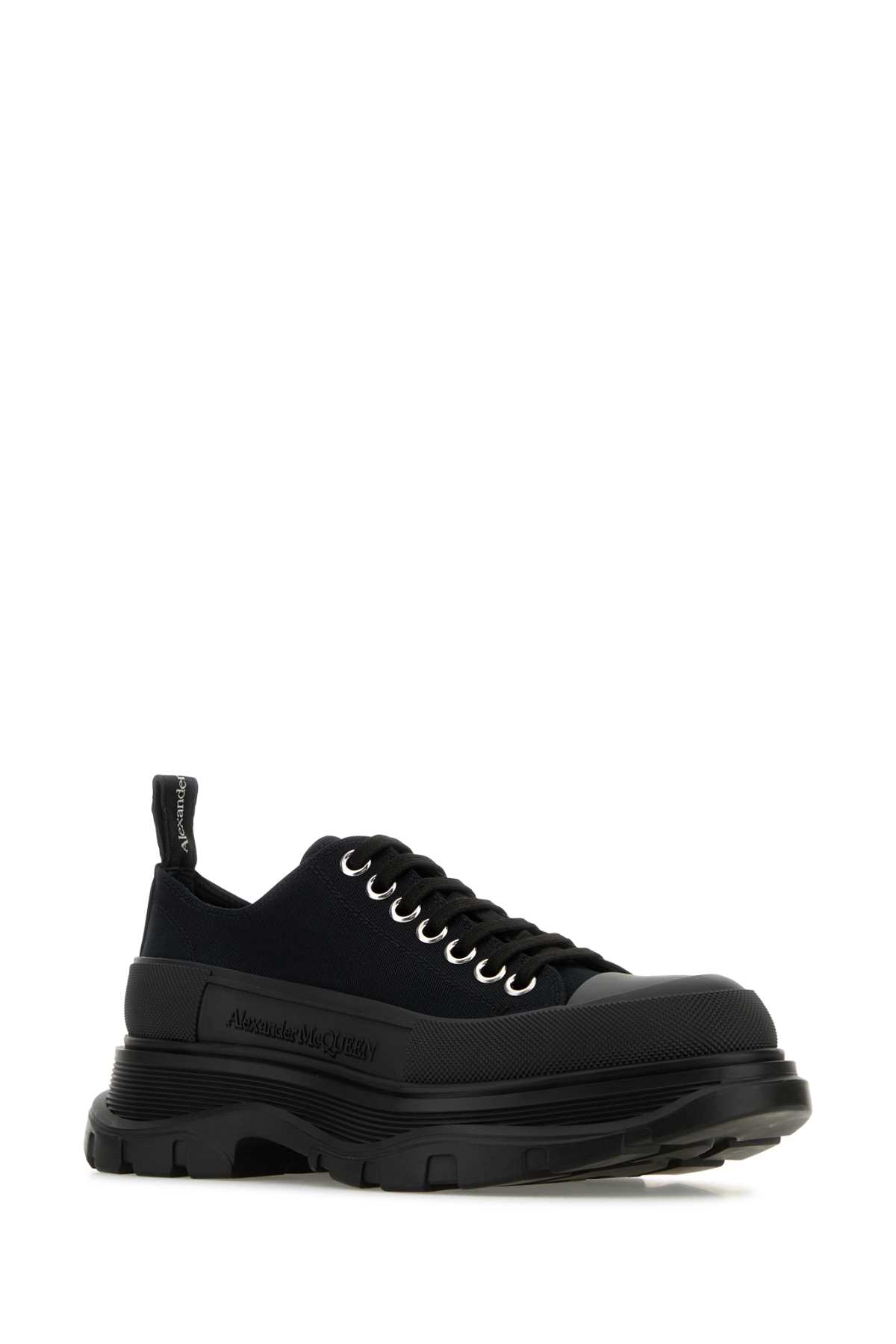 Black canvas Tread Slick sneakers 697072W4AAQ1000 (Alexander McQUEEN / スニーカー ) | Alexander McQUEEN (アレキサンダー・マックイーン)(1)