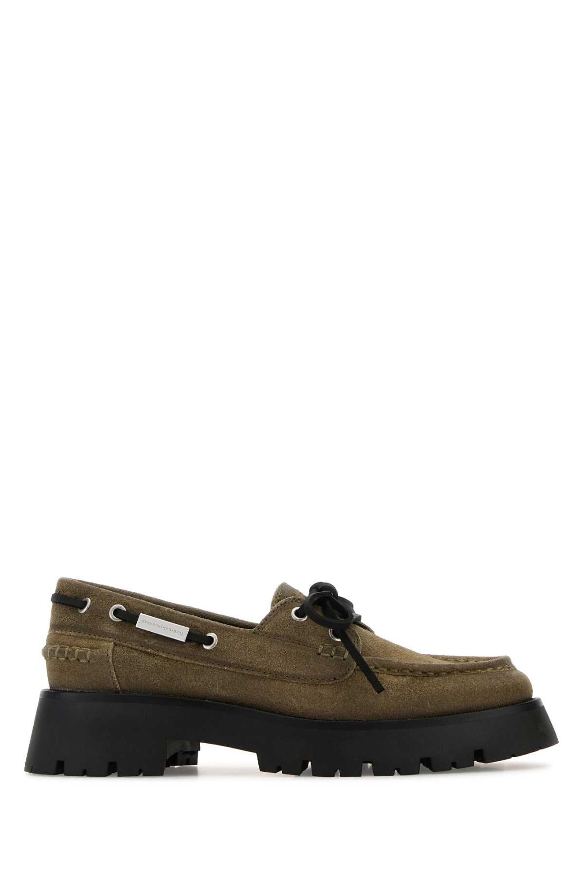 Khaki suede Carson loafers 30325F004105 (alexanderwang / ローファー ) | alexanderwang (アレキサンダーワン)