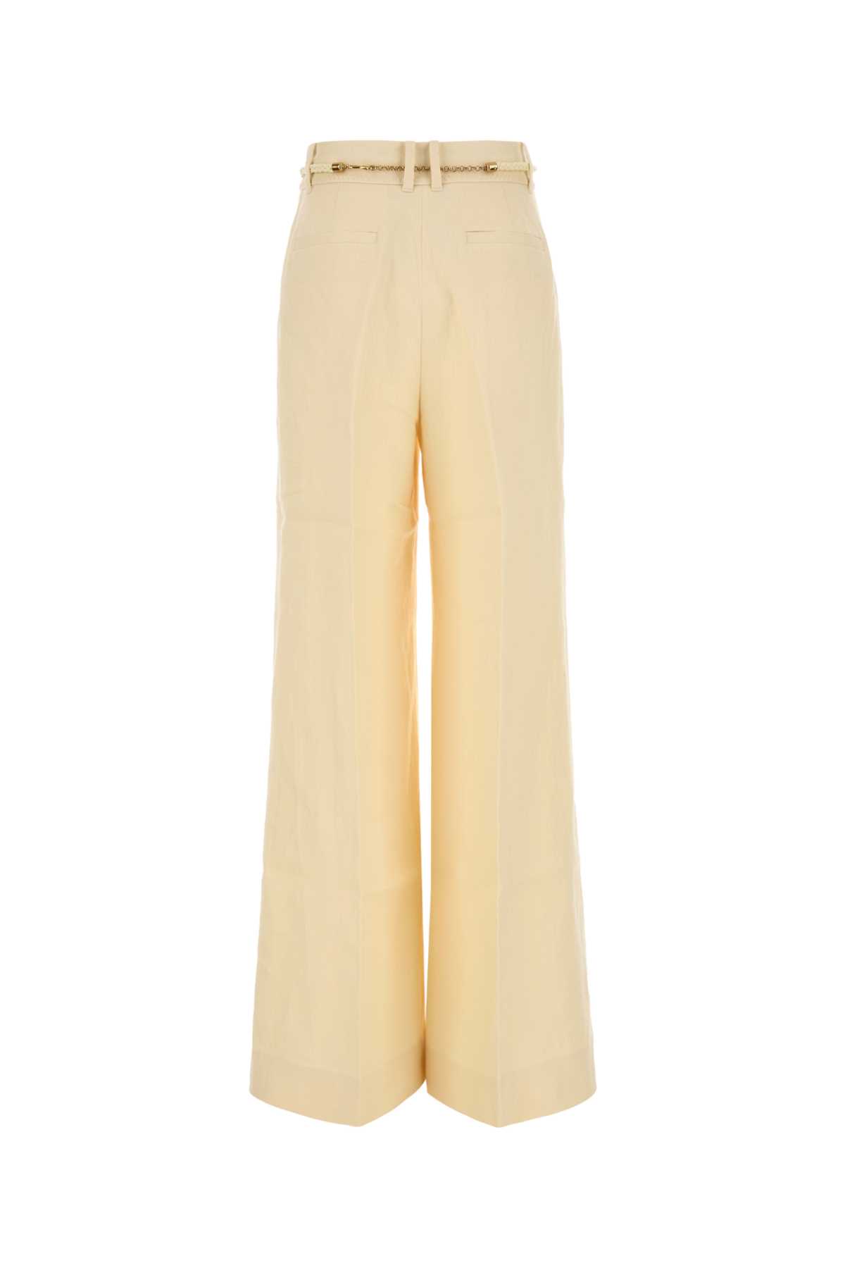Cream linen Illuminate wide-leg pant 2408PS251LEM (ZIMMERMANN / パンツ ) | ZIMMERMANN (ジマーマン)(1)