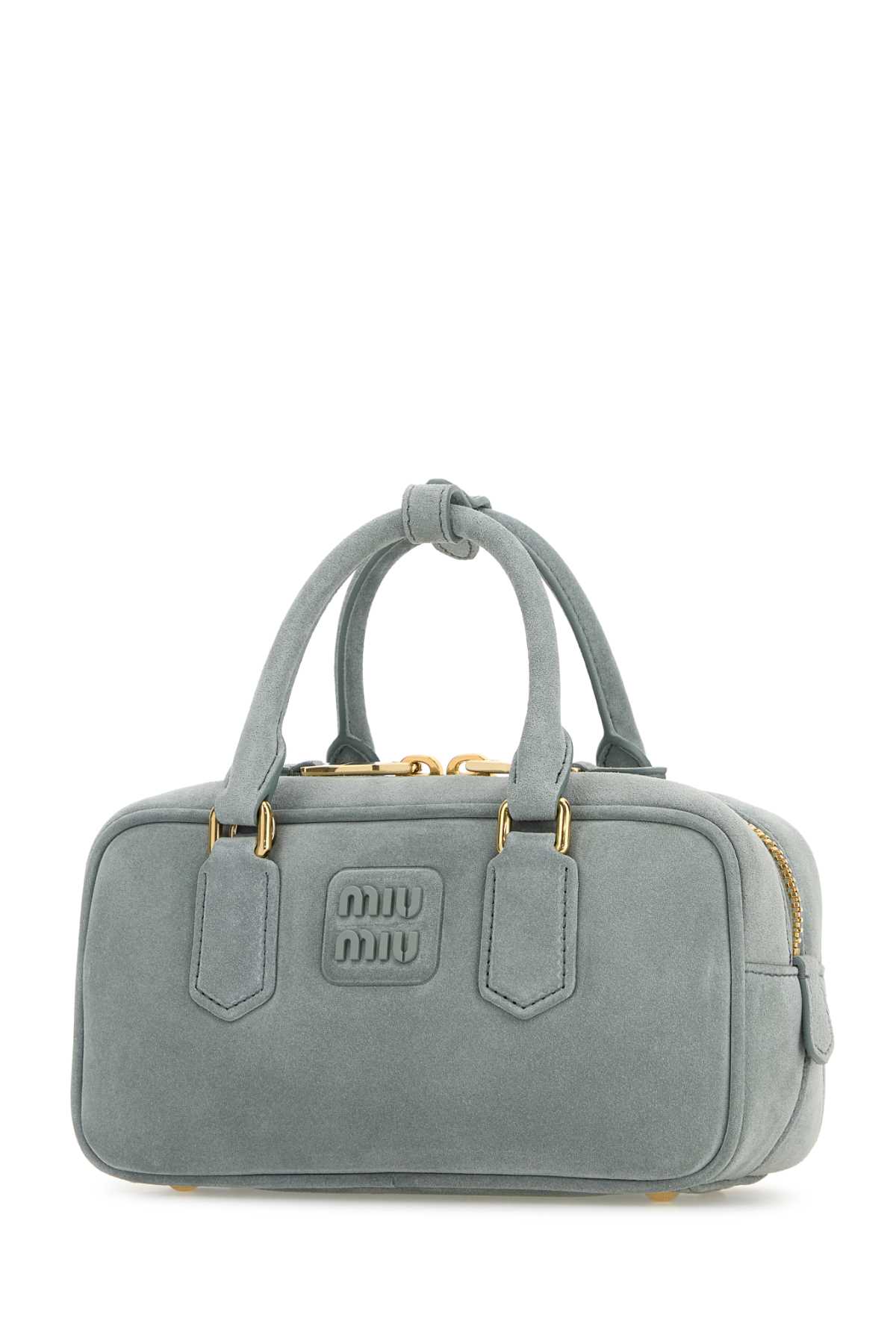 Powder blue suede Arcadie handbag 5BB142VOON2CS4F0035 (MIU MIU / ハンドバッグ・ショルダーバッグ ) | MIU MIU (ミュウミュウ)(1)
