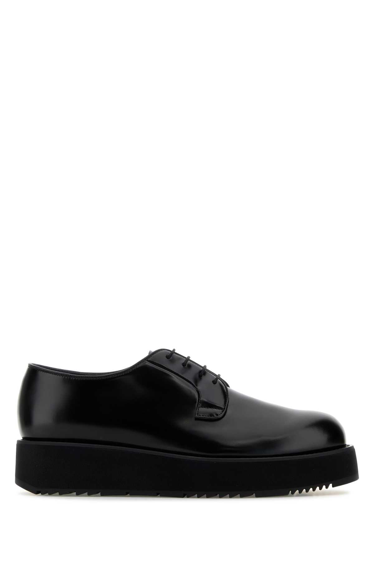 Black leather lace-up shoes 2EG441FX023055F0002 (Prada / レースアップ ) | Prada (プラダ)
