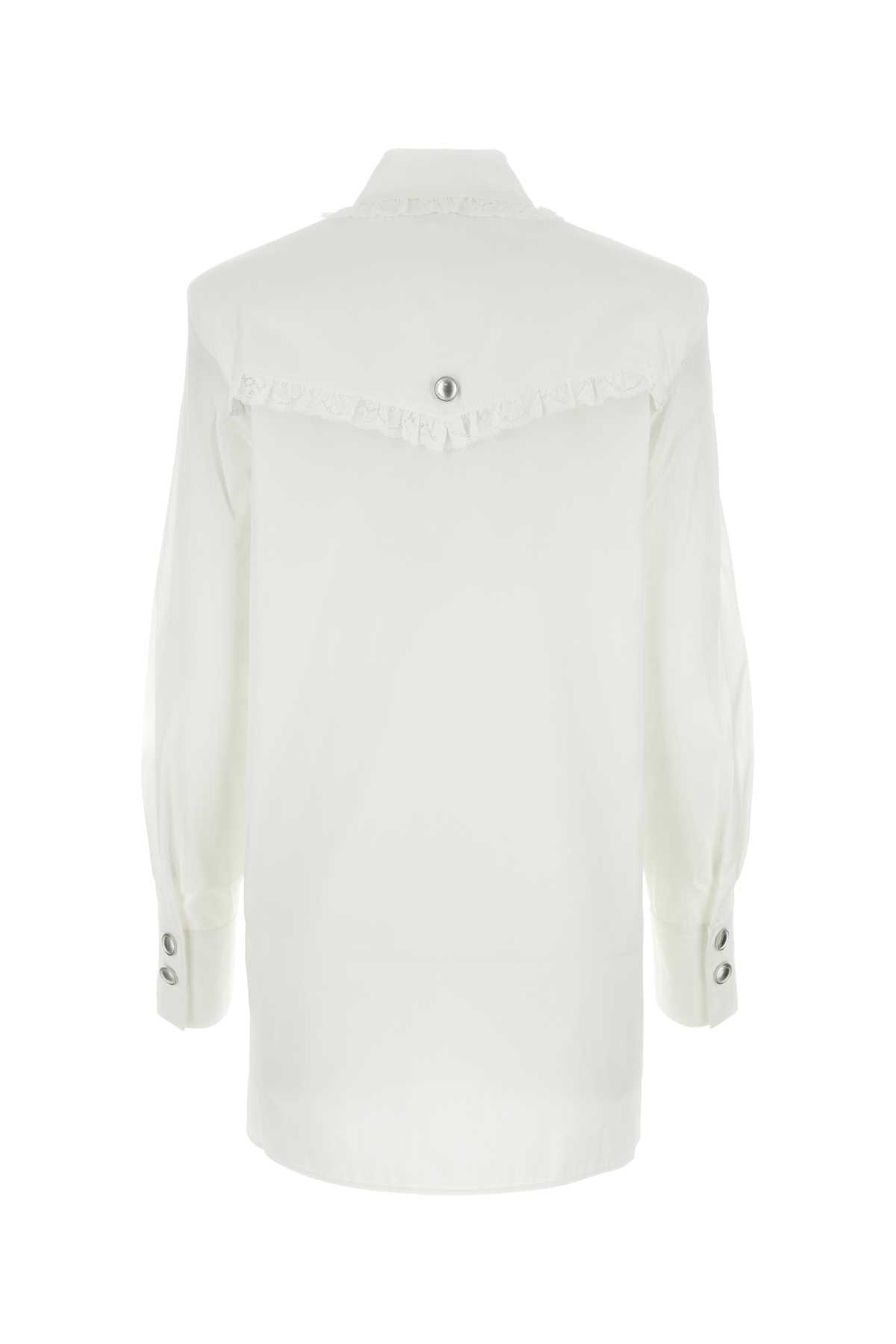 White poplin shirt dress FABX3664F3198822 (ALESSANDRA RICH / ワンピース・ドレス・オールインワン ) | ALESSANDRA RICH (アレッサンドラ リッチ)(1)