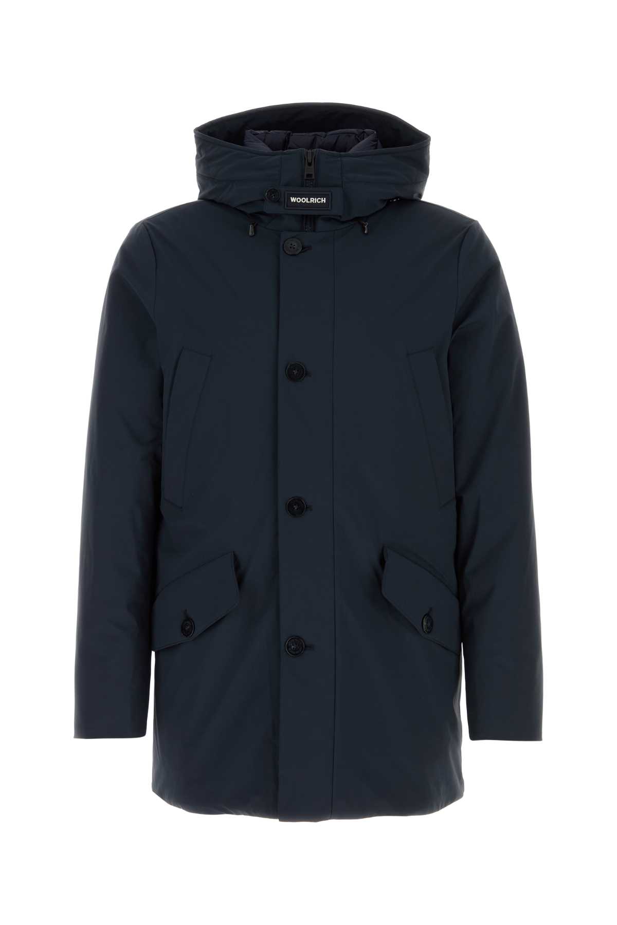 Midnight blue stretch nylon down jacket CFWOOU2022MRUT3339MELBLU (WOOLRICH / ダウンジャケット・コート ) | WOOLRICH (ウールリッチ)