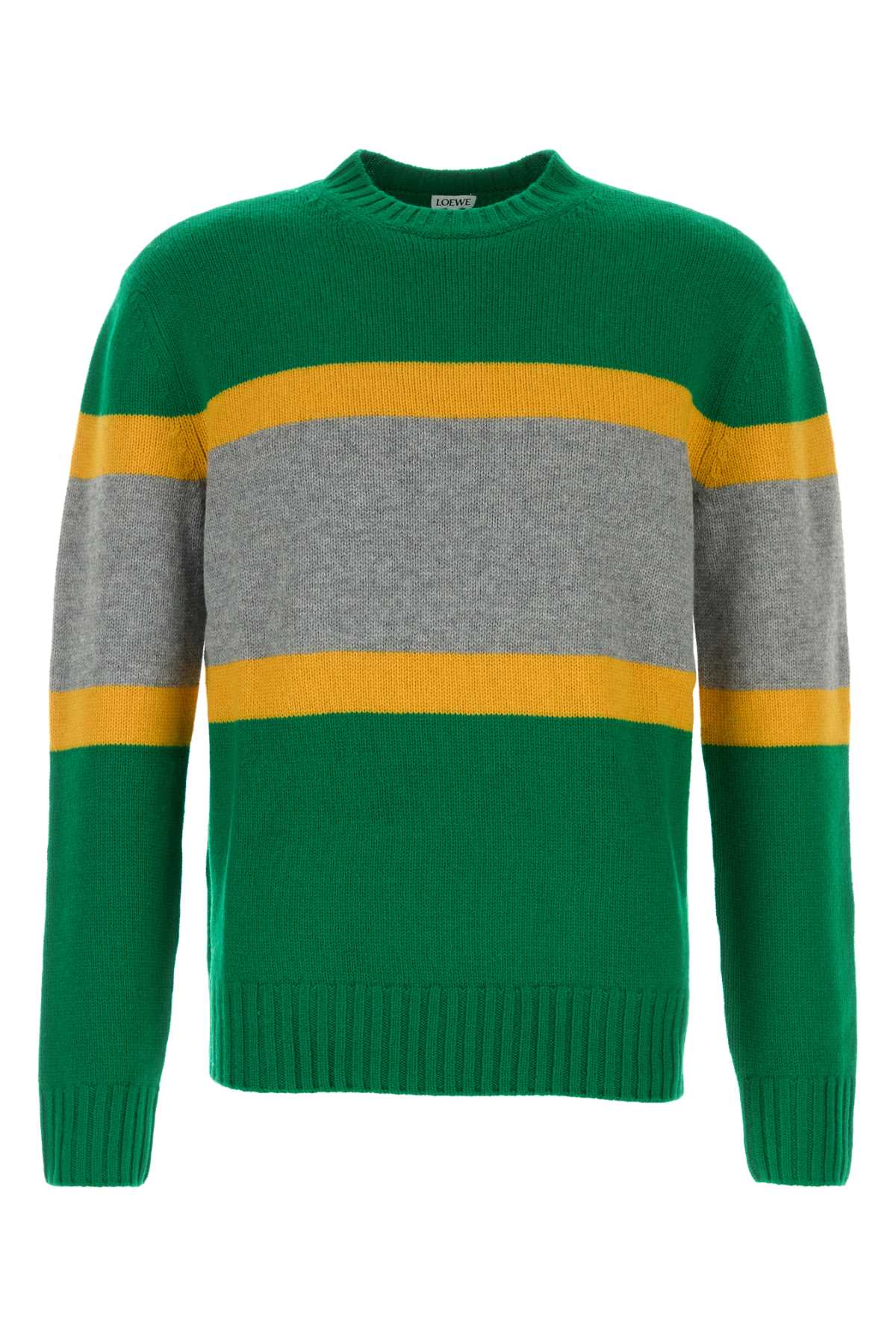 Multicolor wool sweater H526Y14KLGGREENGREY (LOEWE / ニット・セーター・カーディガン ) | LOEWE (ロエベ)