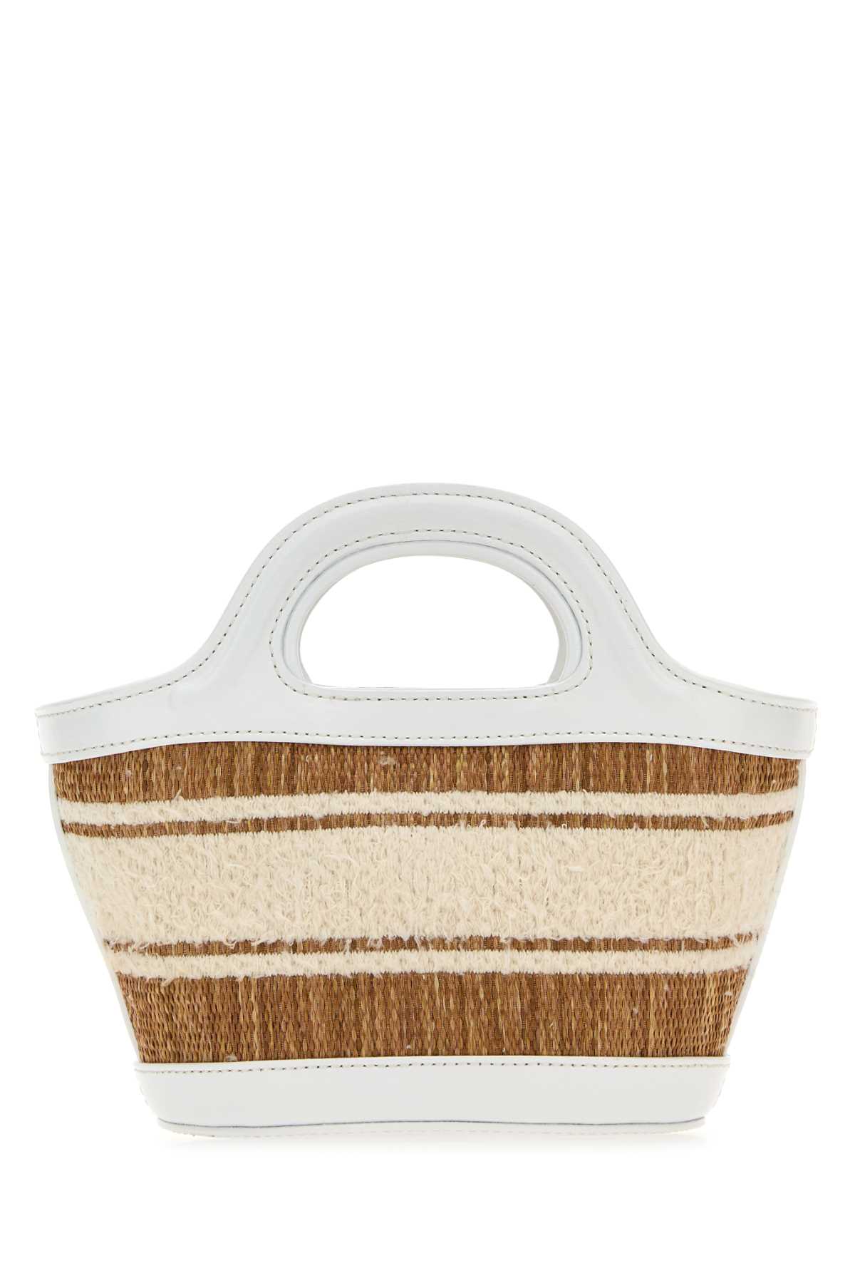 Two-tone raffia and leather micro Tropicalia Summer handbag BMMP0096L5P7945ZO822 (Marni / ハンドバッグ・ショルダーバッグ ) | Marni (マルニ)(2)