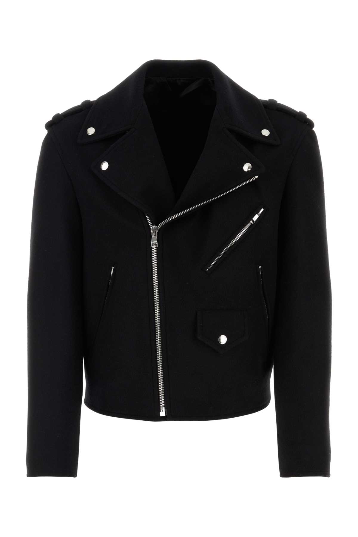 Black felt jacket DH1TD512WC680PA (Balmain / カジュアルジャケット ) | Balmain (バルマン)