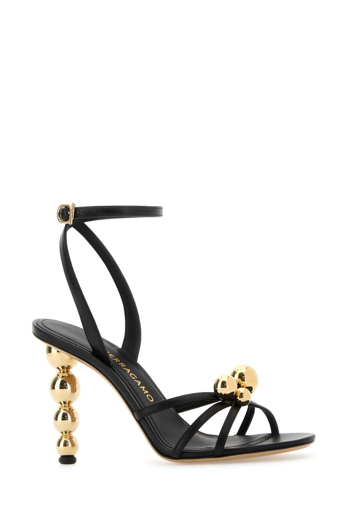 Black leather Karina sandals 01K3357849071CNERONERO (FERRAGAMO / サンダル ) | FERRAGAMO (フェラガモ)(1)